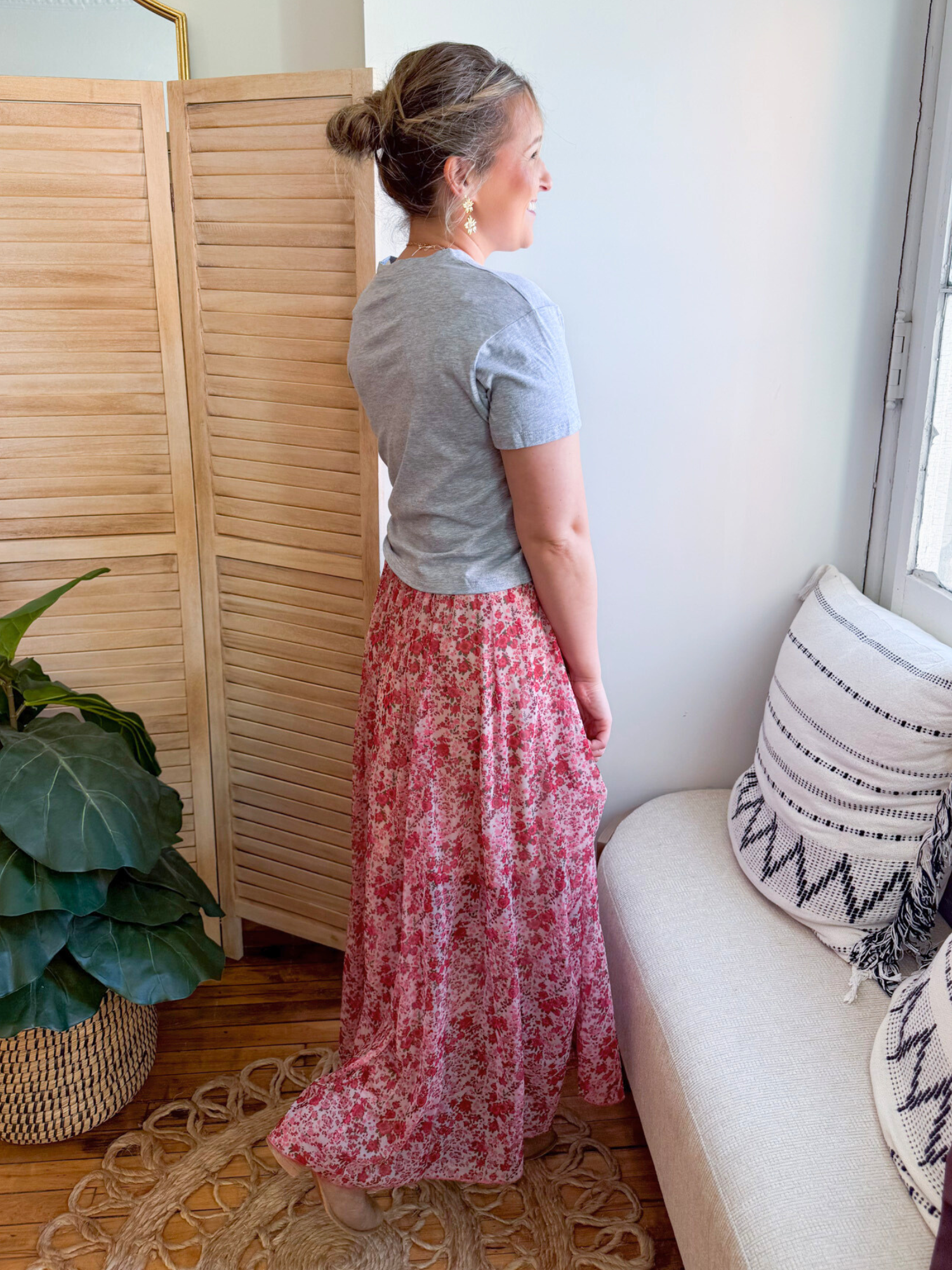 Ashtyn Floral Maxi Skirt - The Collective Rose