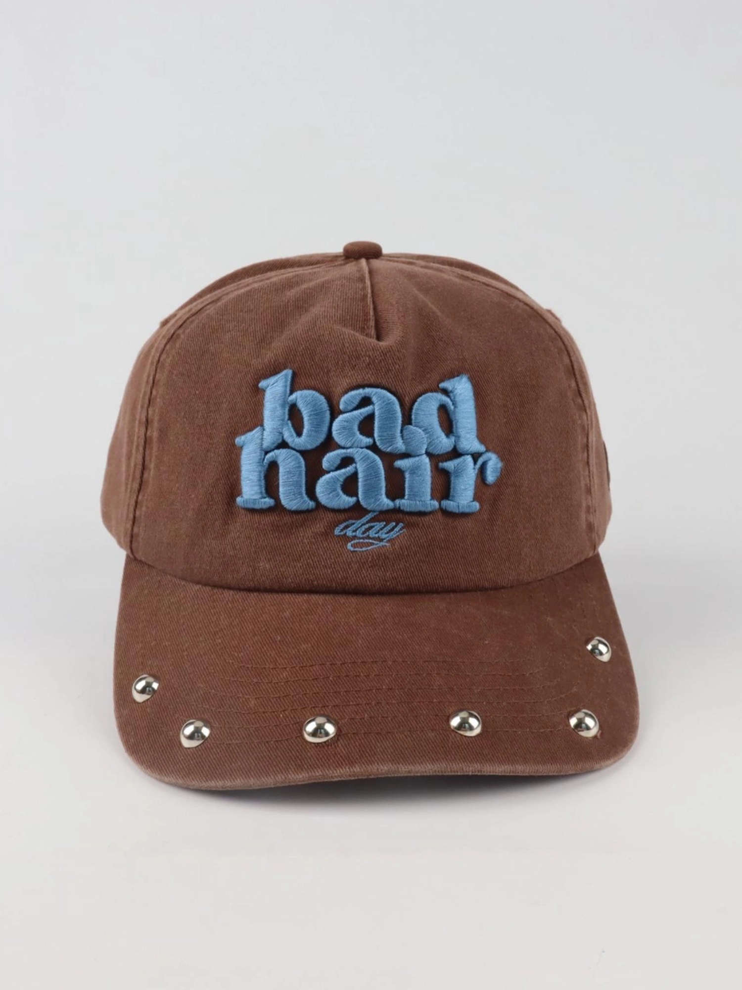 Bad Hair Day Studded Baseball Hat - The Collective Rose