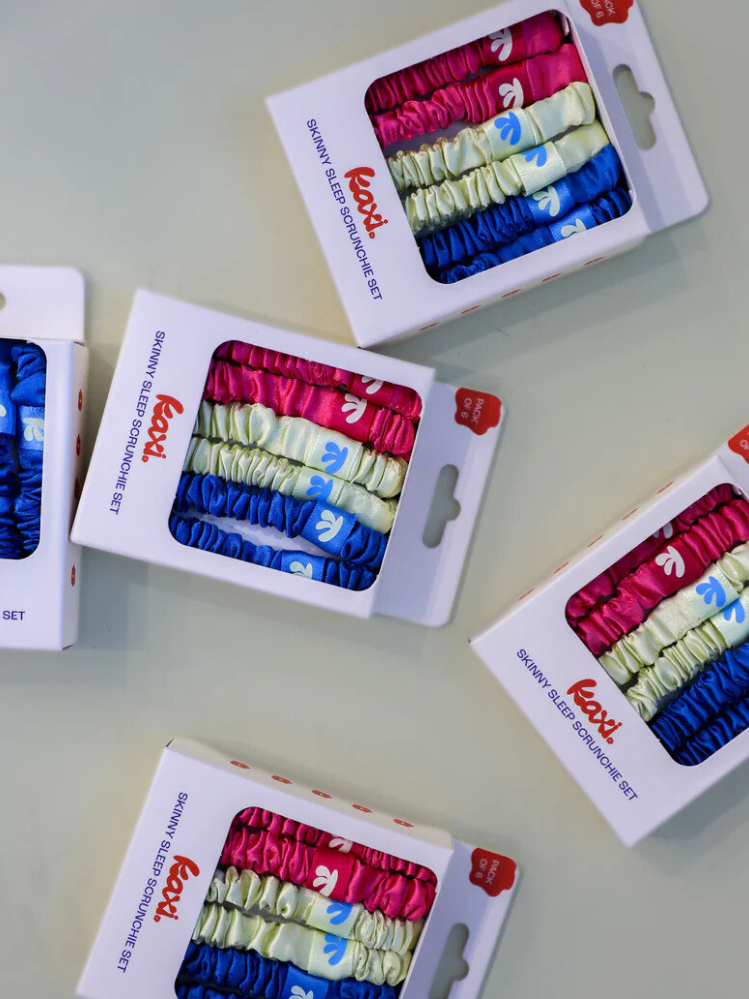 Skinny Satin Sleep Scrunchie Set - The Collective Rose