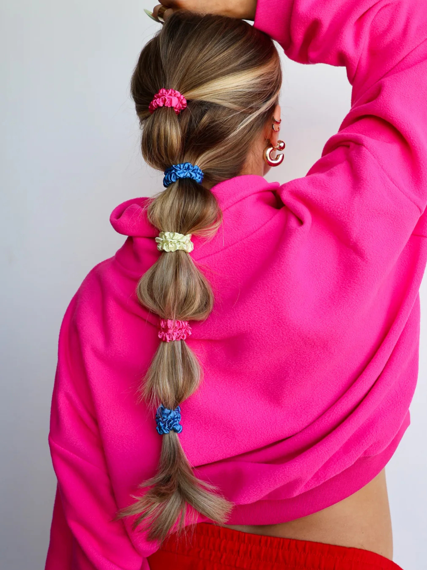 Skinny Satin Sleep Scrunchie Set - The Collective Rose