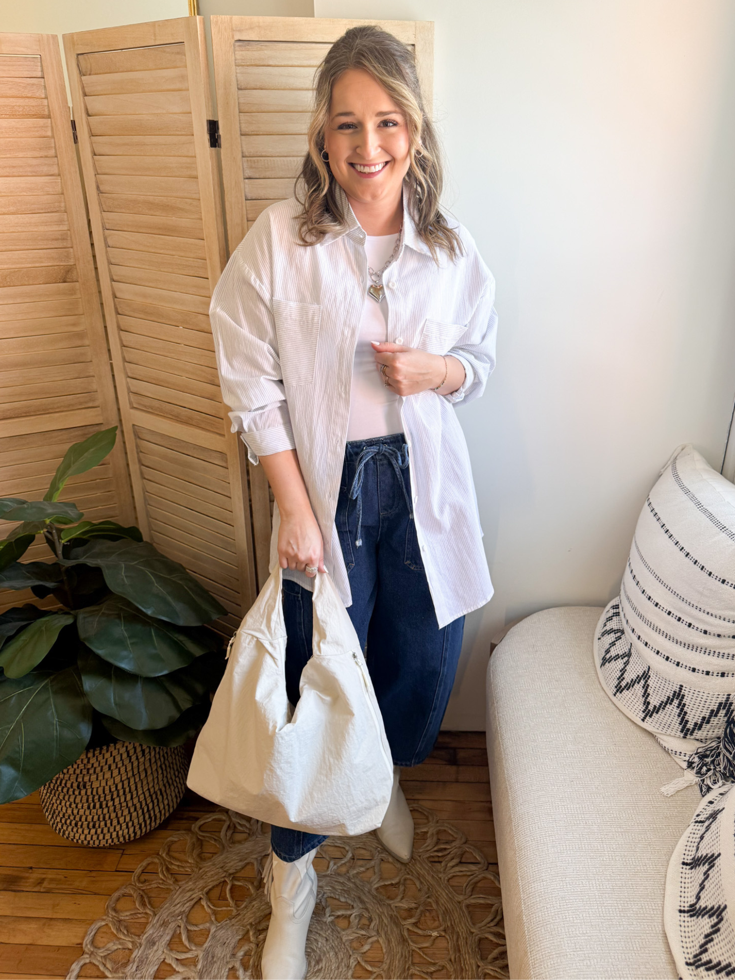 Lizzie Striped Button Up - The Collective Rose