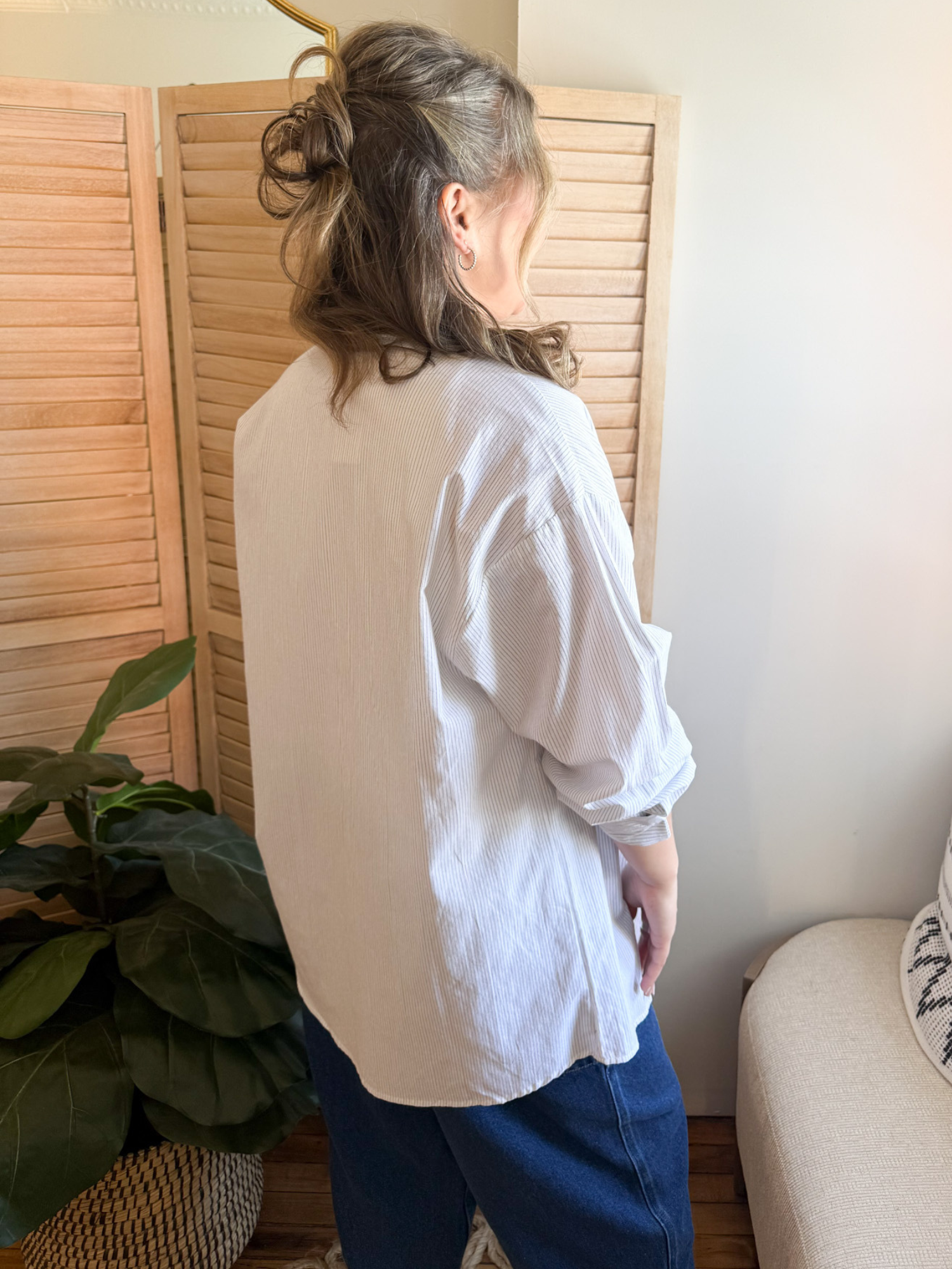 Lizzie Striped Button Up - The Collective Rose