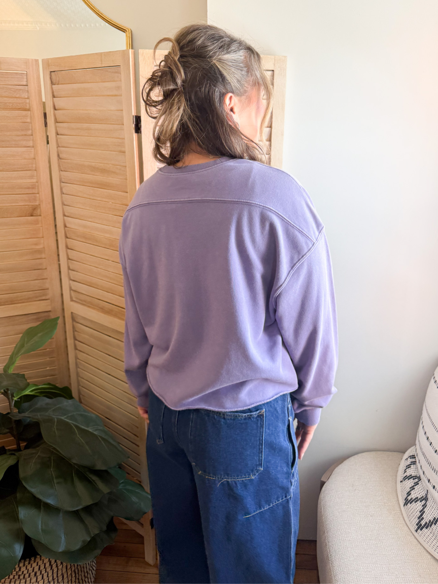 Lexie Cropped Sweatshirt - The Collective Rose