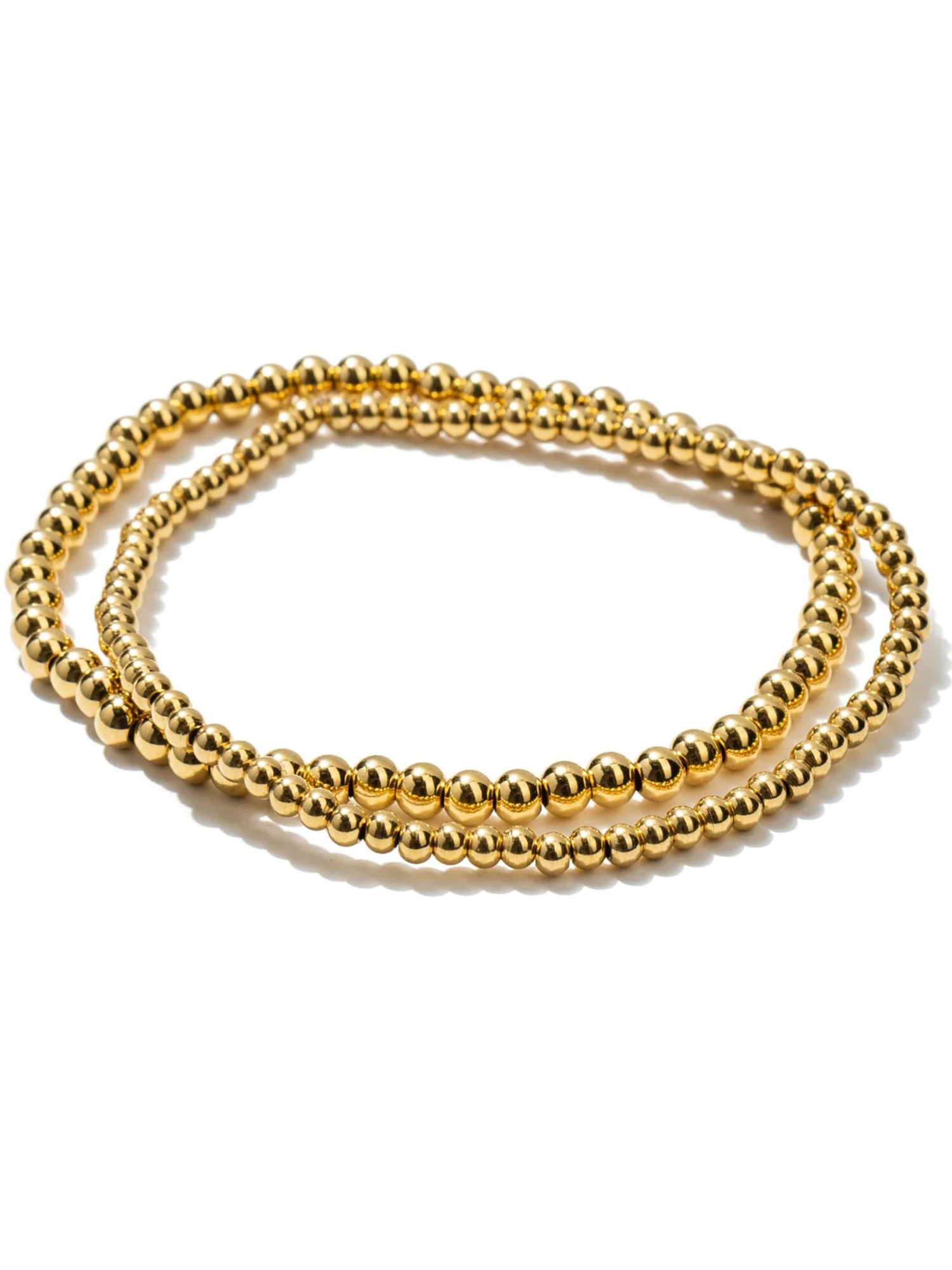 Waterproof Dainty Gold Double Bracelet Set - The Collective Rose