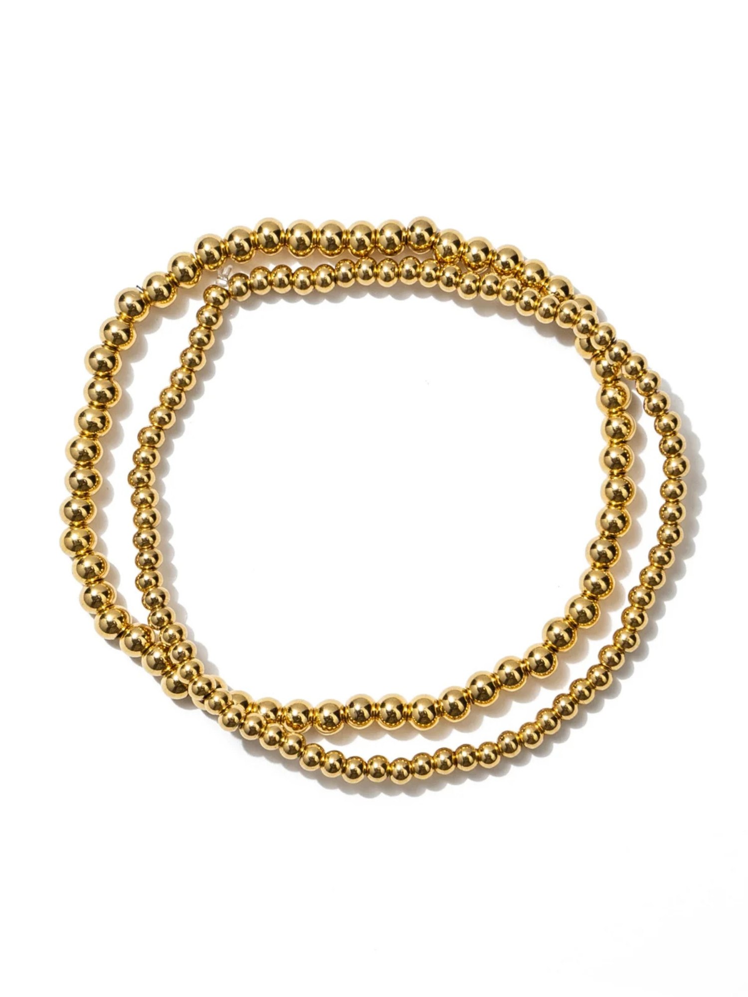 Waterproof Dainty Gold Double Bracelet Set - The Collective Rose