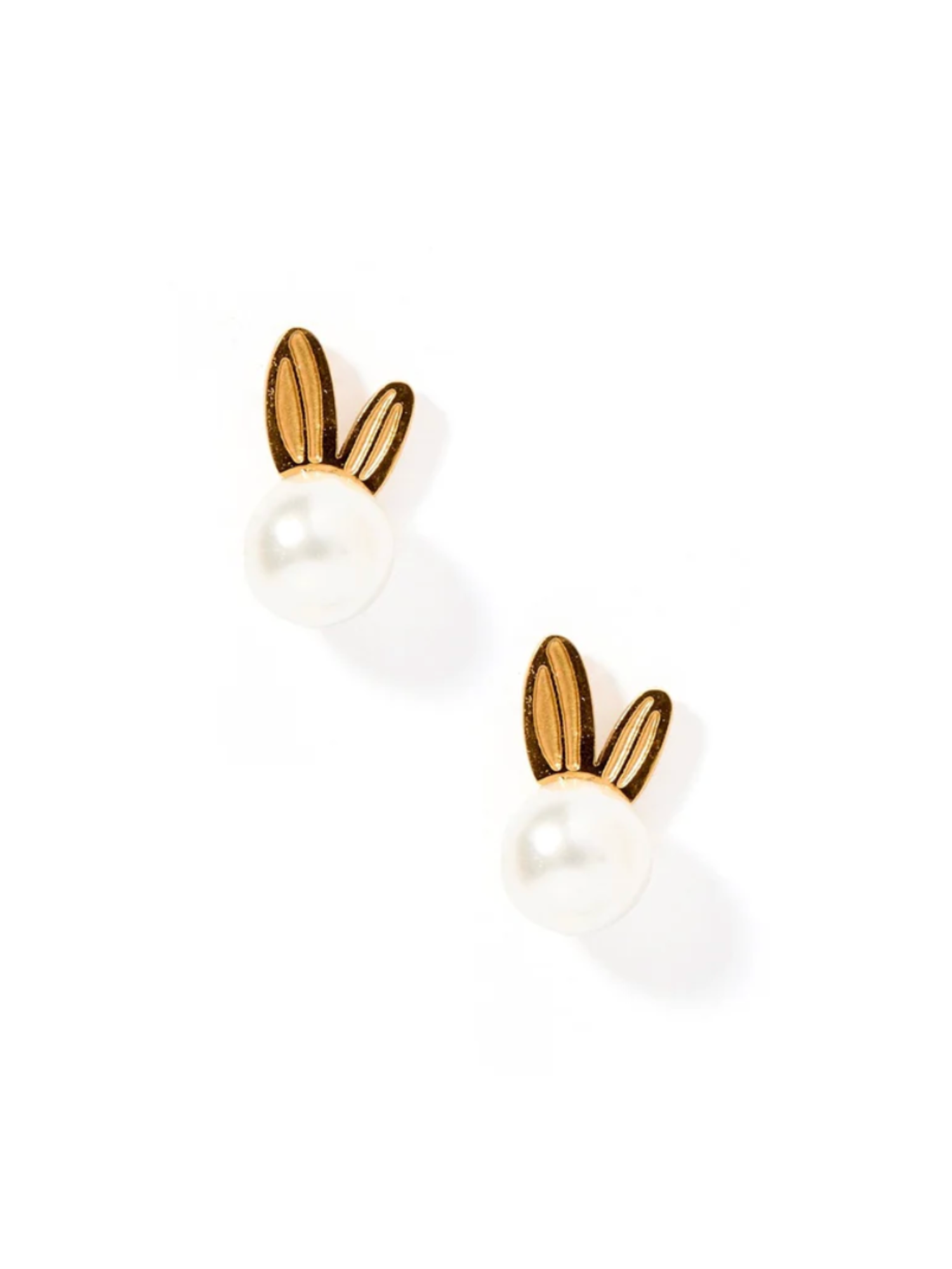 Heidi Pearl Bunny Screwback Stud Earrings - The Collective Rose