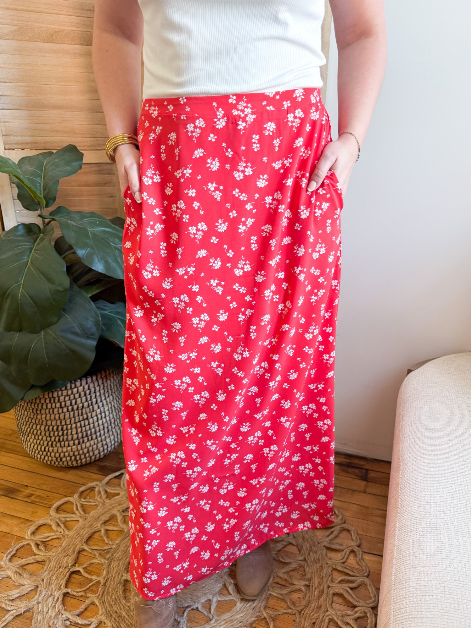 Lainey Sheath Skirt - The Collective Rose