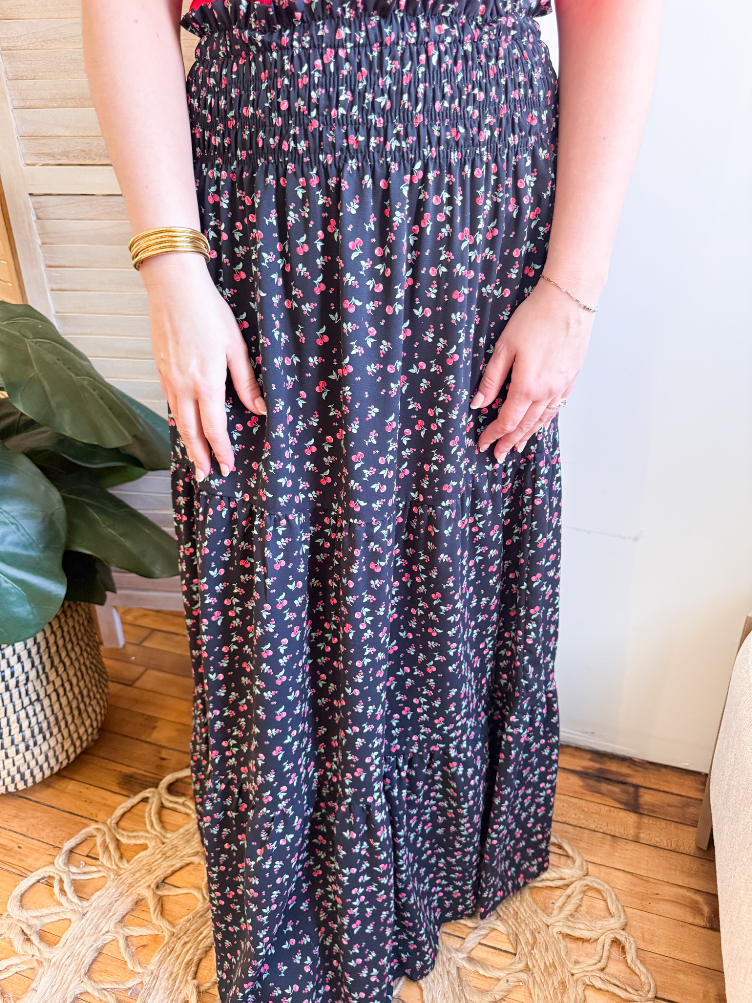 Cherry Punch Maxi Skirt - The Collective Rose