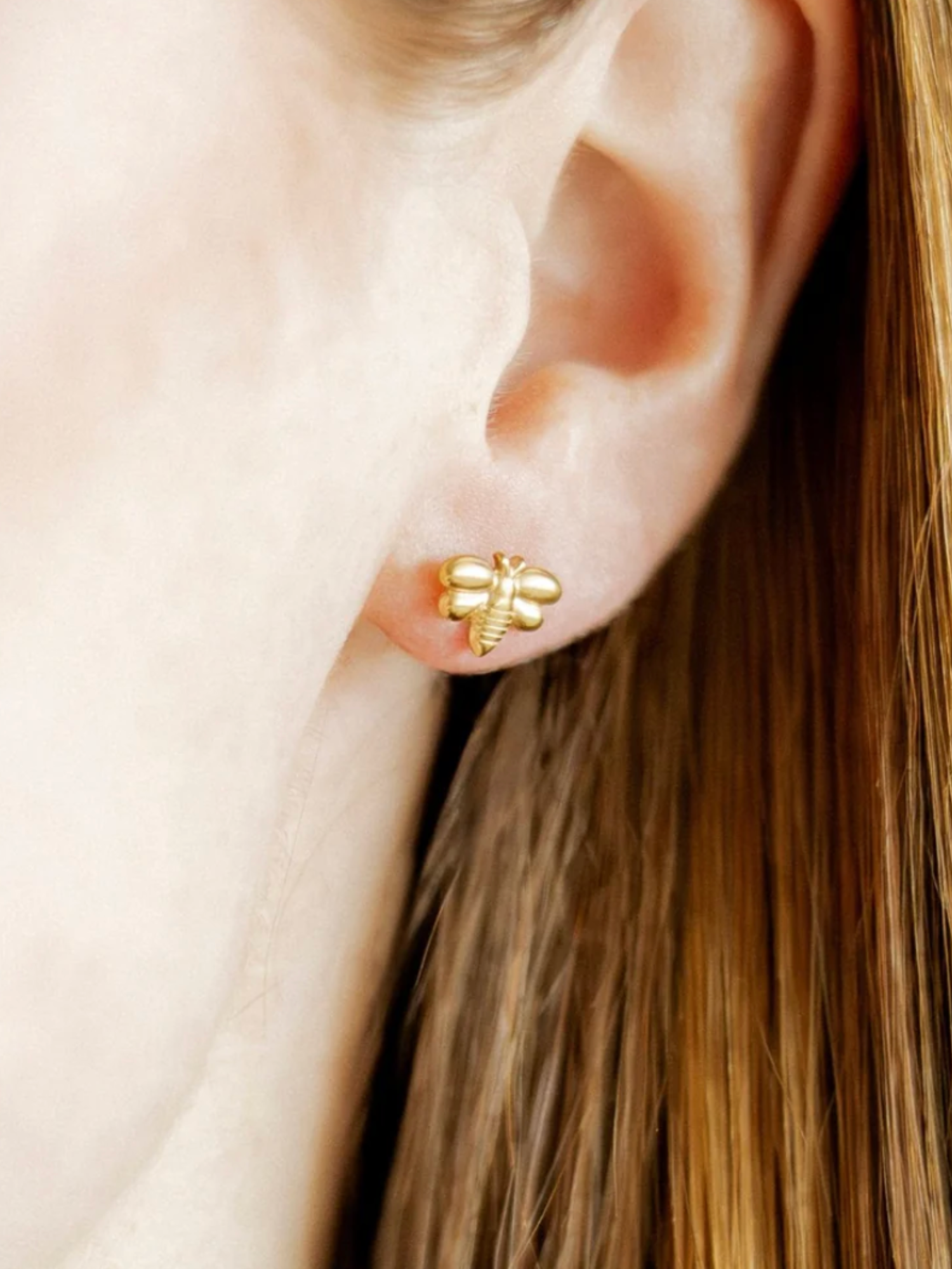 Bumble Bee Screwback Stud Earrings - The Collective Rose