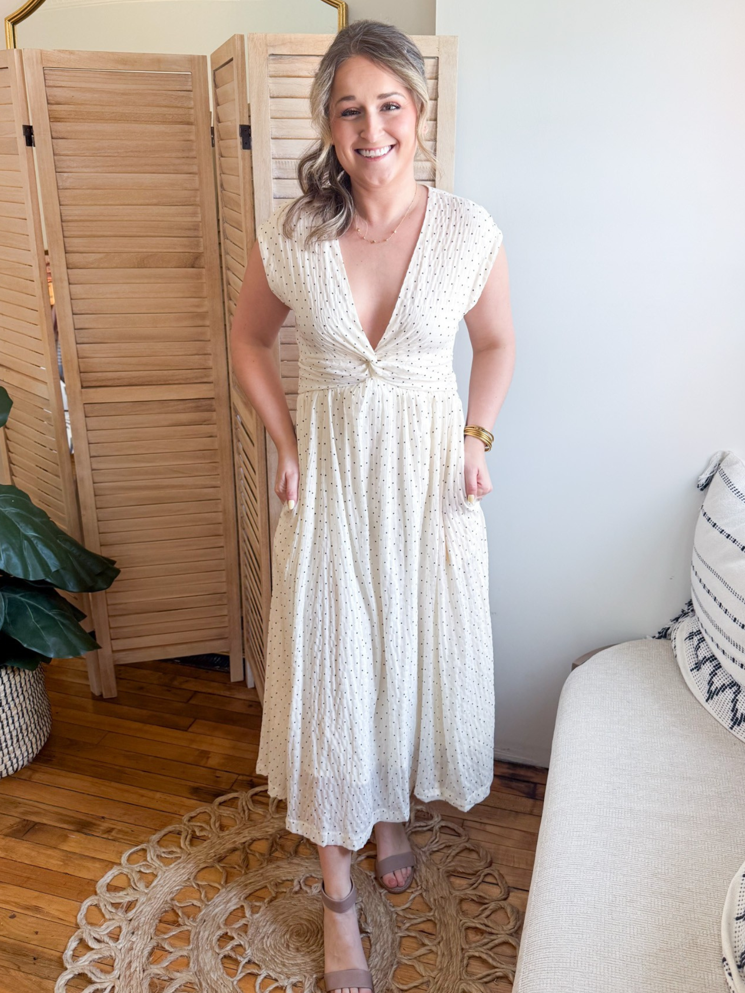 Lennie Polka Dot Maxi Dress - The Collective Rose