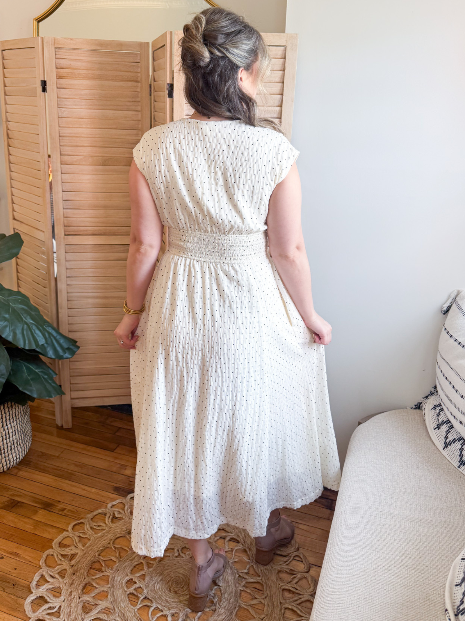 Lennie Polka Dot Maxi Dress - The Collective Rose