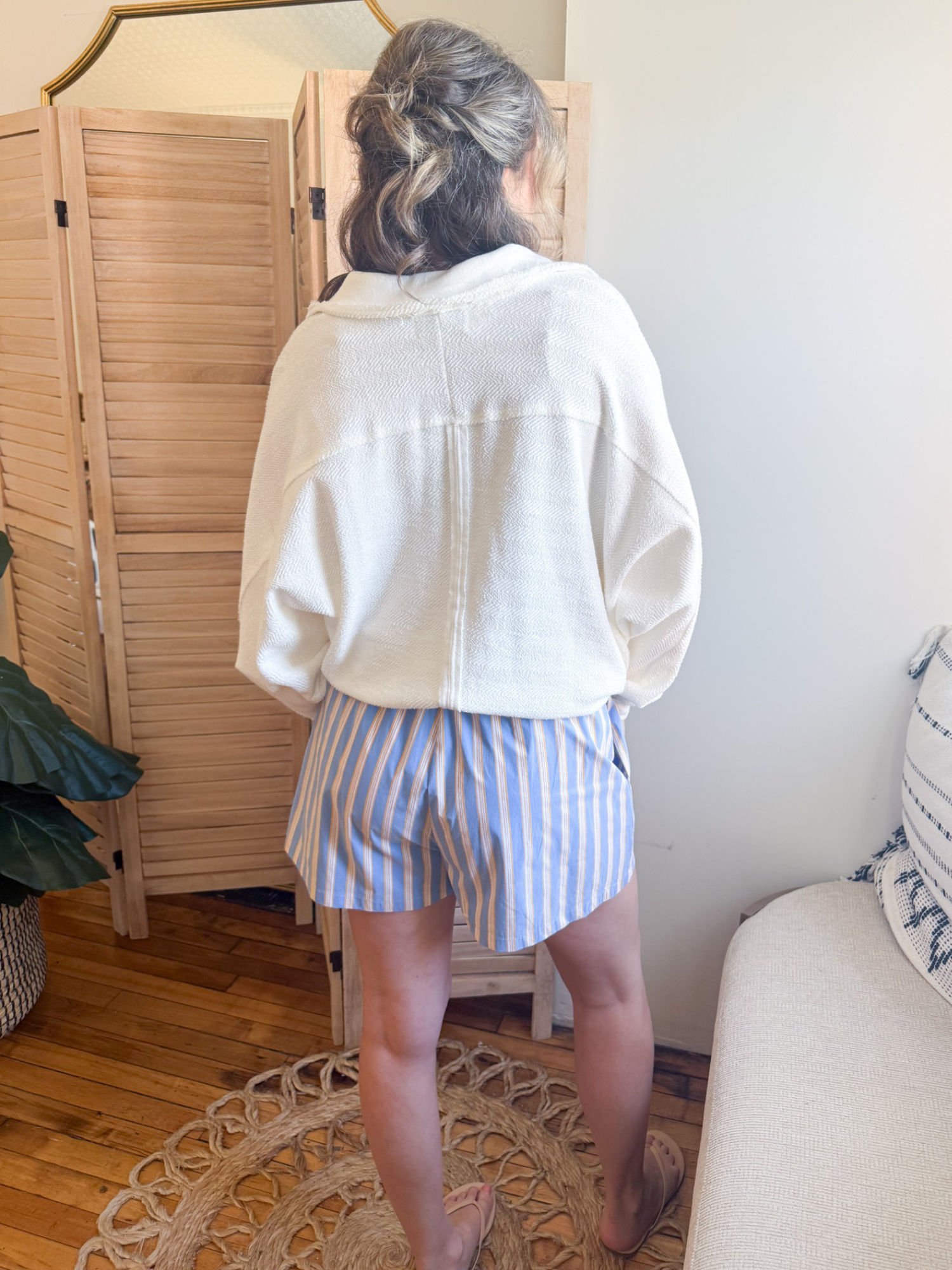 Bea Striped Shorts - The Collective Rose