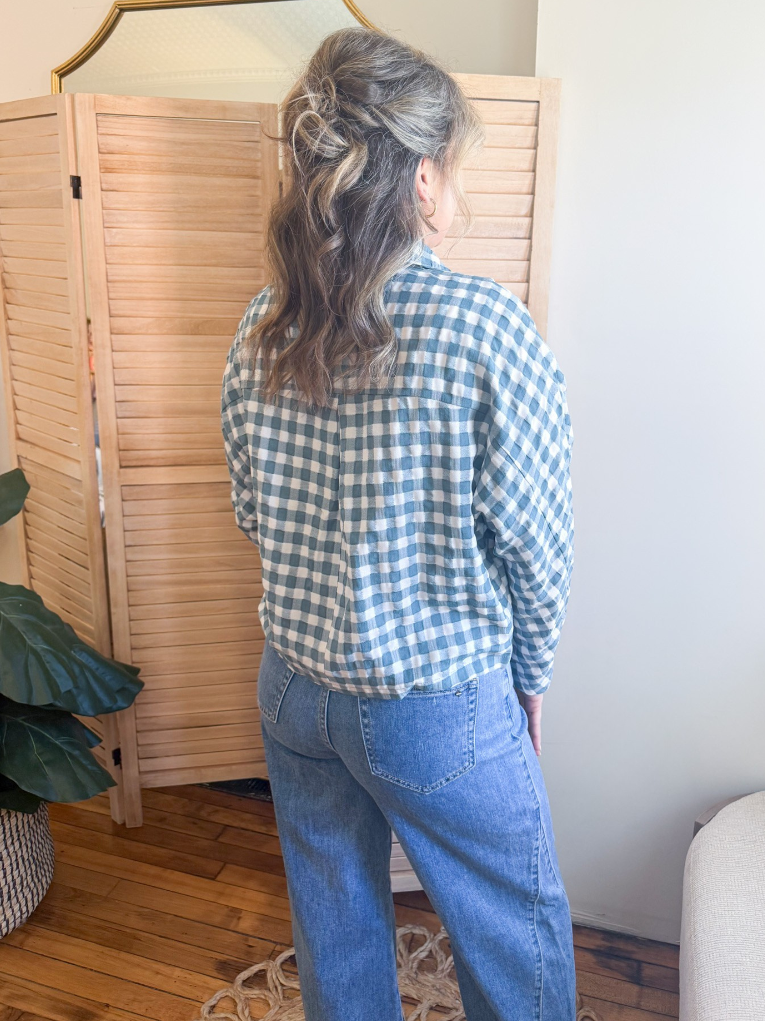 Maya Gingham Button Up - The Collective Rose