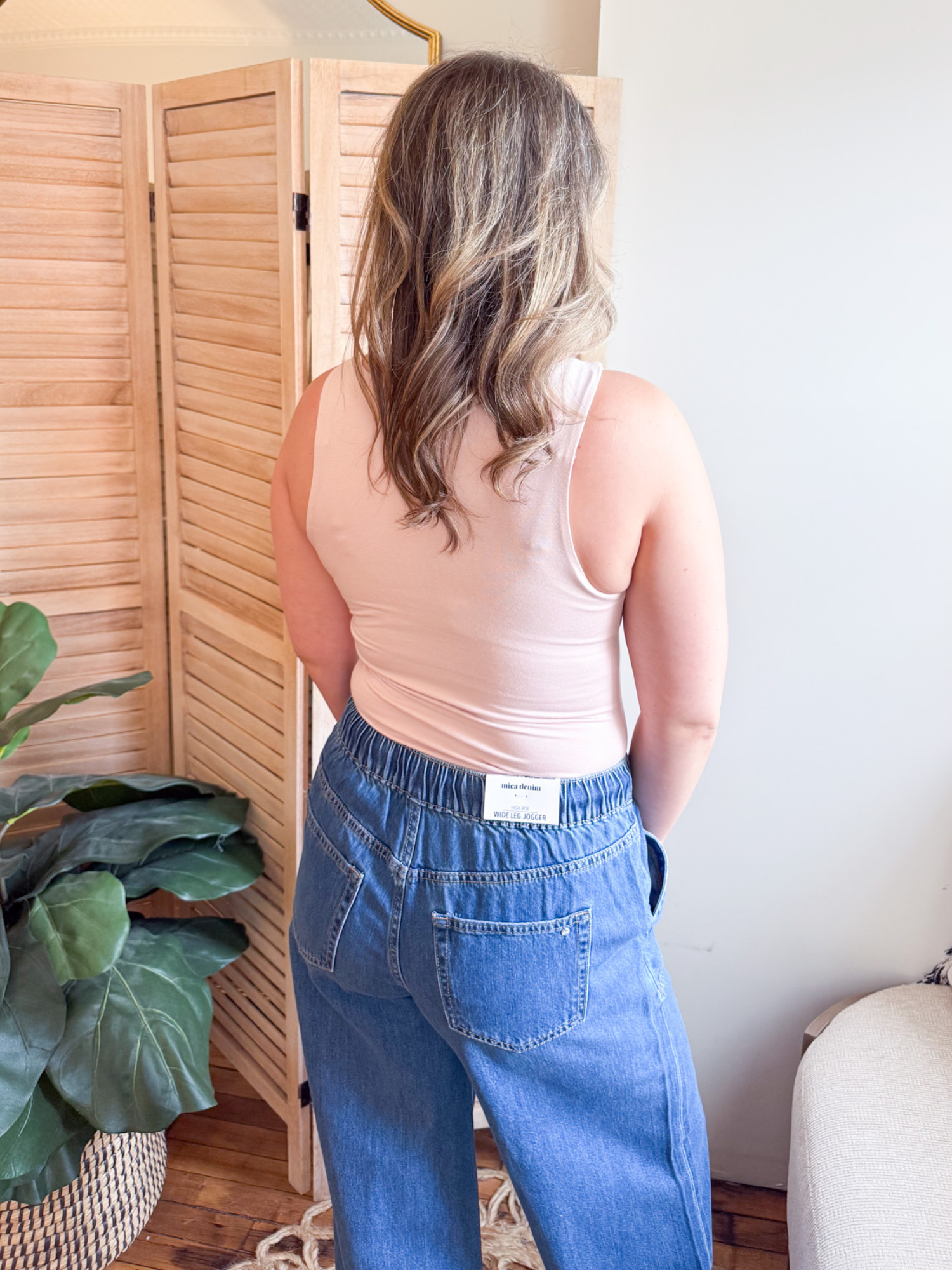 Boat Neck Everyday Tank - Blush Pink - The Collective Rose