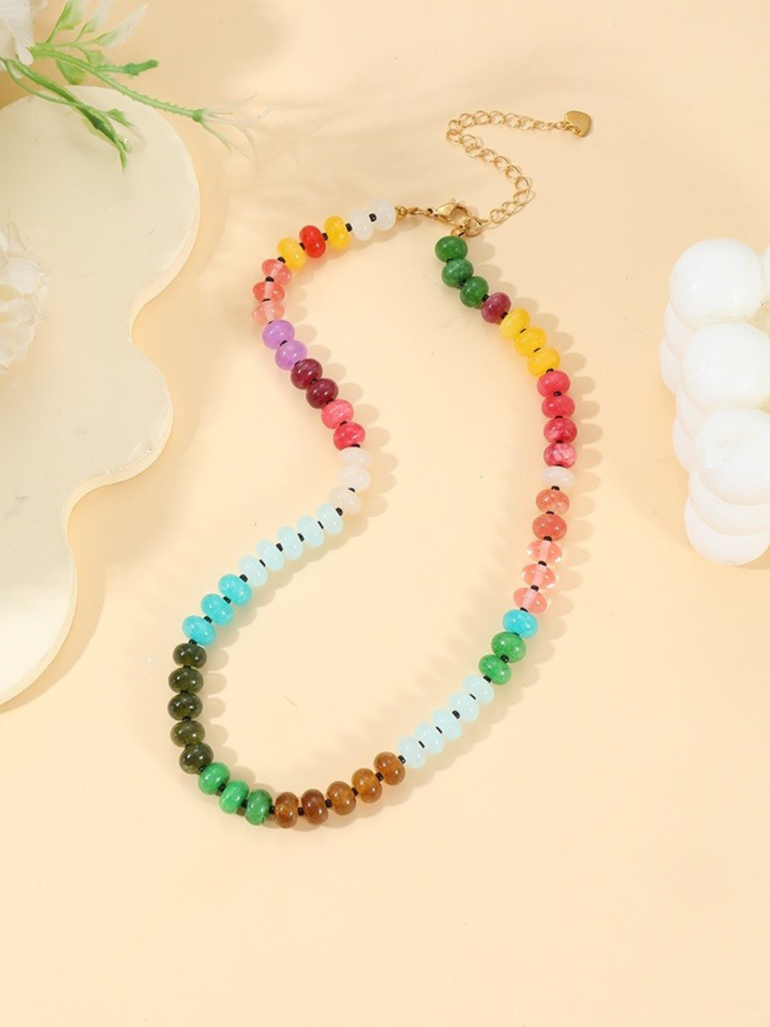Beaded Layering Necklace - Multi - The Collective Rose