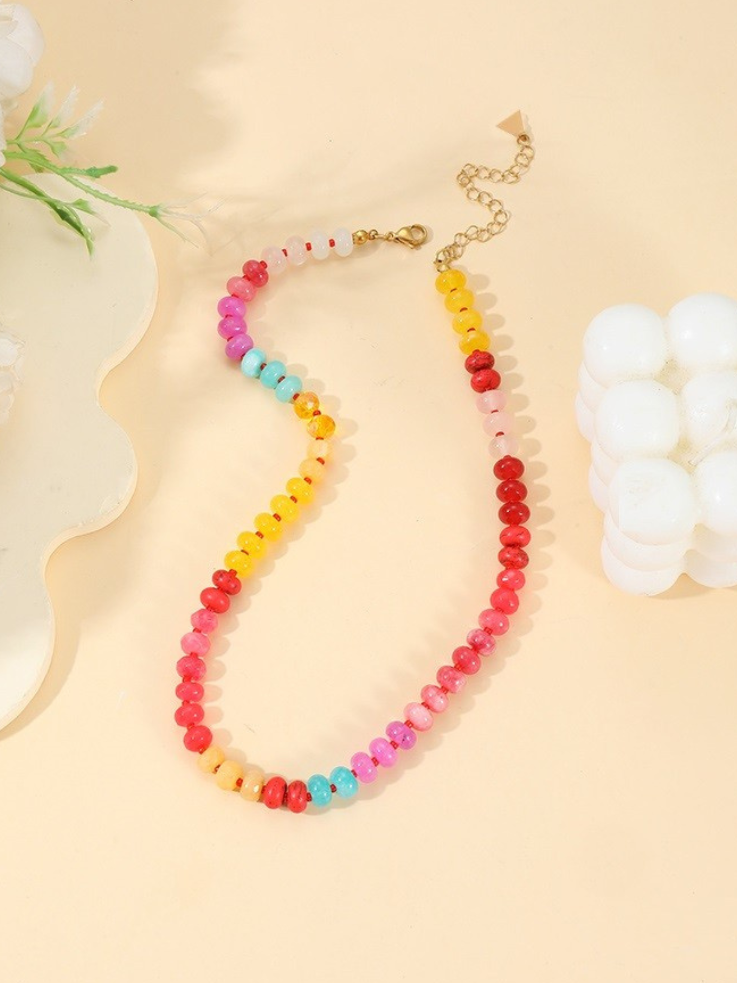 Beaded Layering Necklace - Sunny Day - The Collective Rose