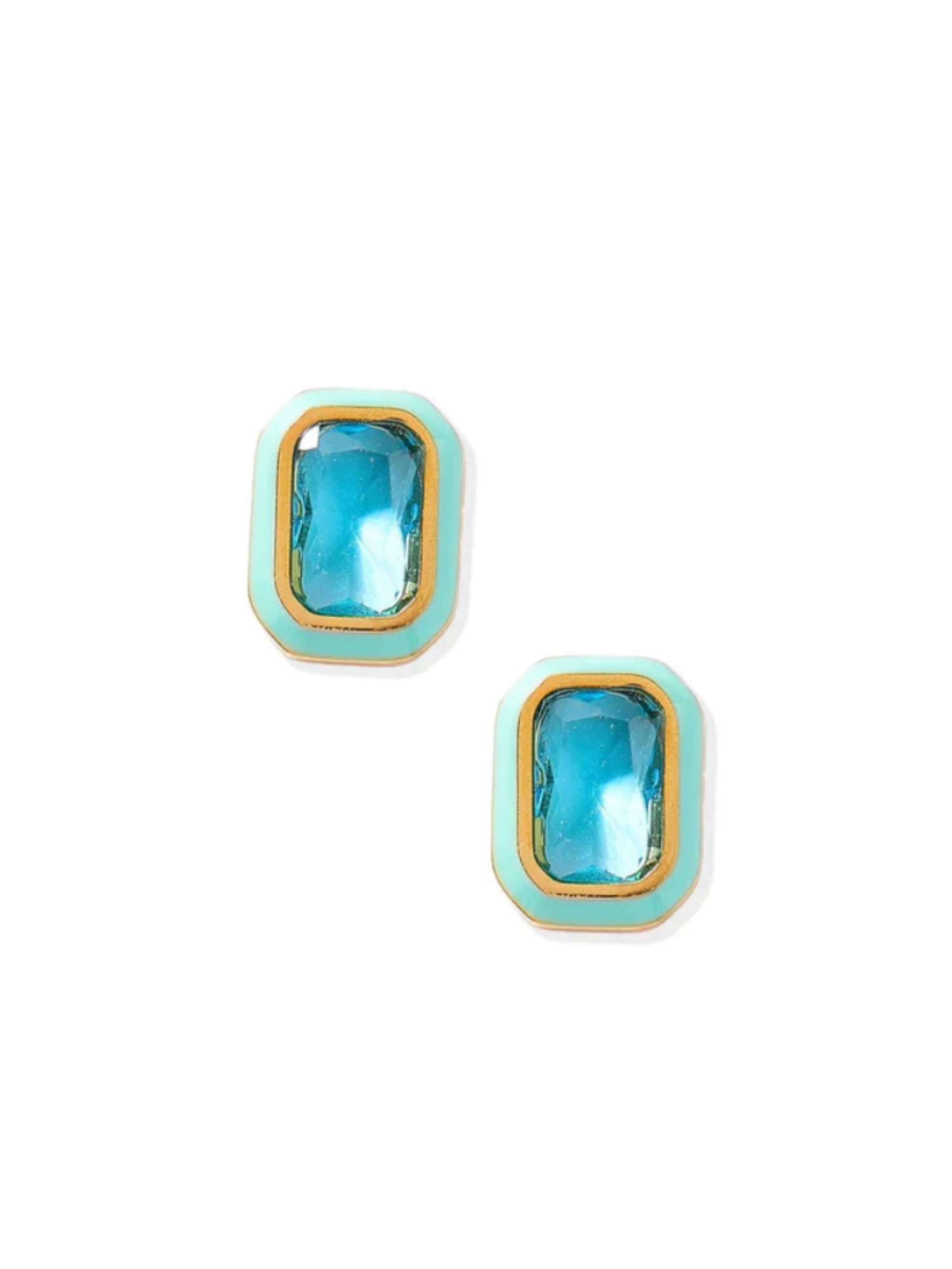 Aqua Dream Screwback Stud Earring - The Collective Rose