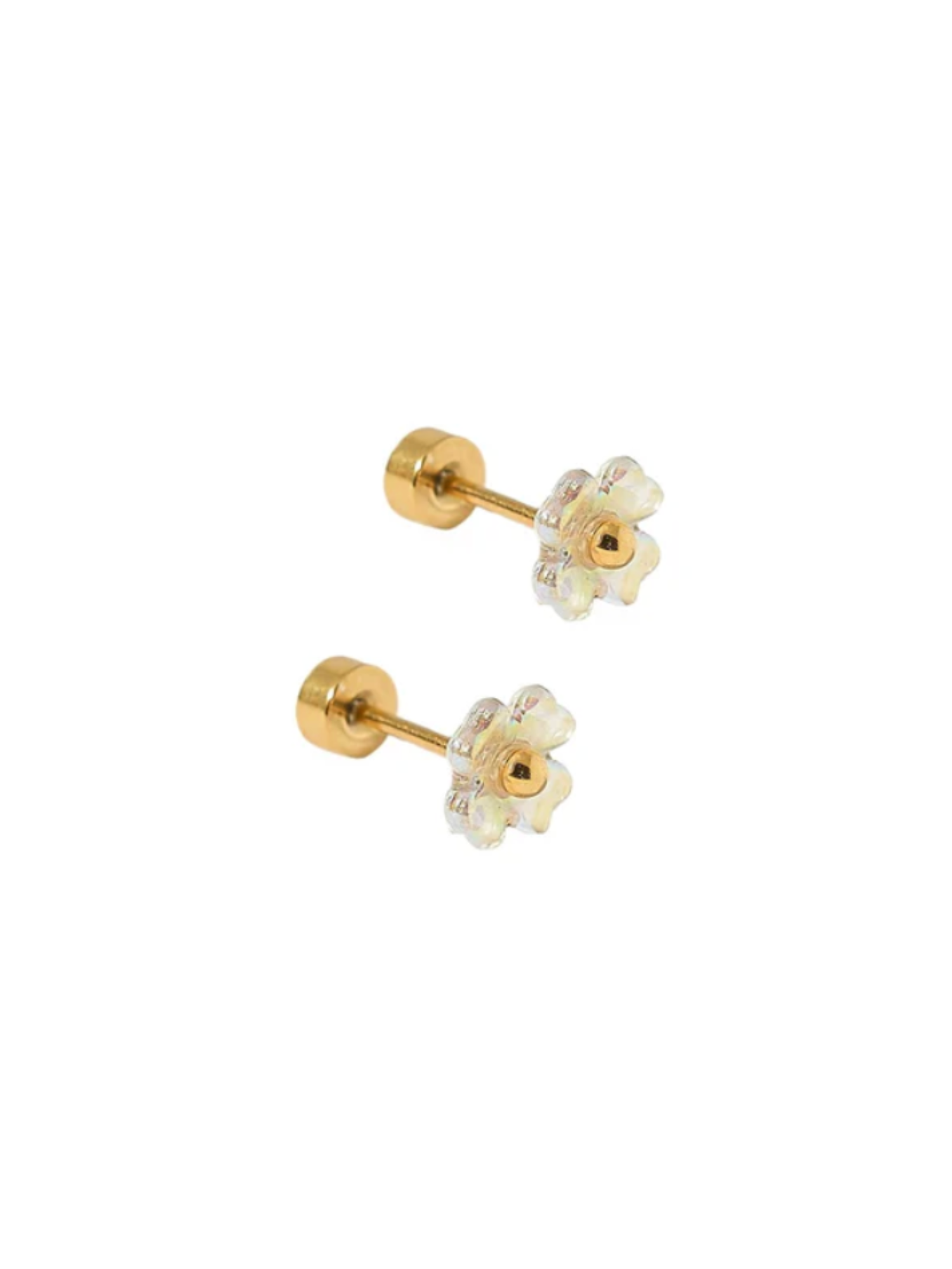 Sloane Flower Screwback Stud Earrings - The Collective Rose
