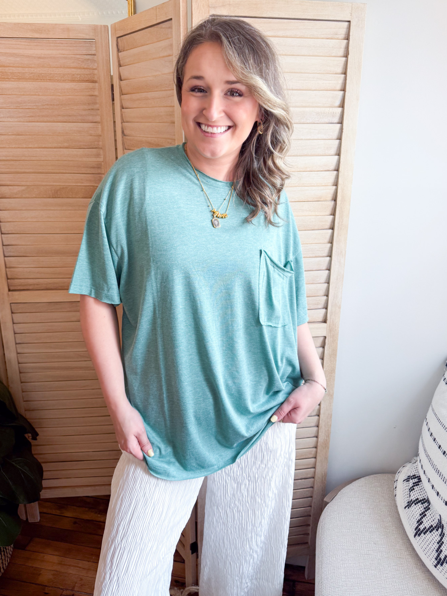 Oversized Boyfriend Tee - The Collective Rose