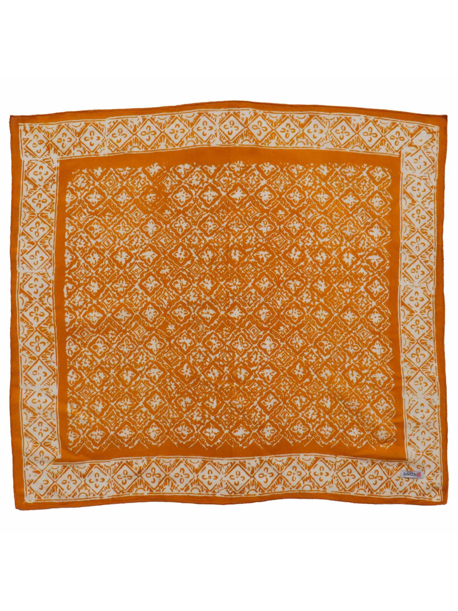 Hand Dyed Cotton Bandana Scarf - Mustard Yellow - The Collective Rose