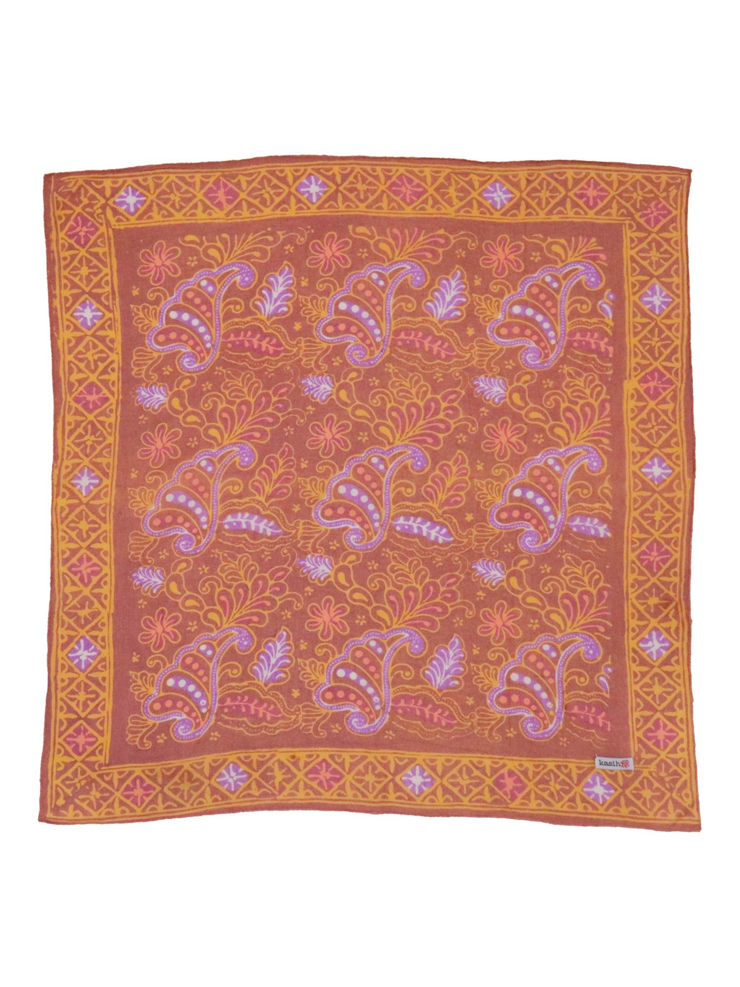 Hand Dyed Cotton Bandana Scarf - Dusky Fern - The Collective Rose