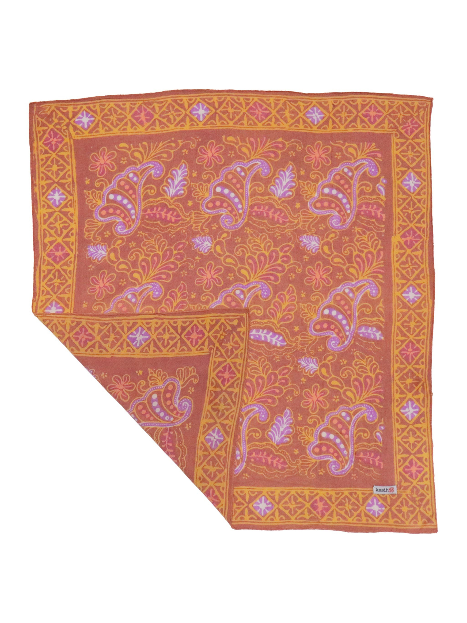 Hand Dyed Cotton Bandana Scarf - Dusky Fern - The Collective Rose