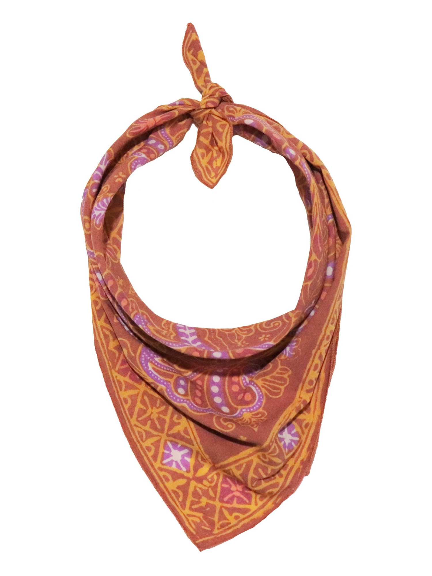 Hand Dyed Cotton Bandana Scarf - Dusky Fern - The Collective Rose