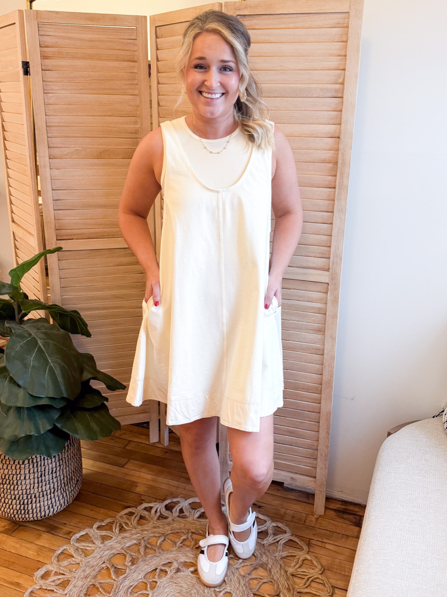 Veda Tank And Mini Dress Set - The Collective Rose