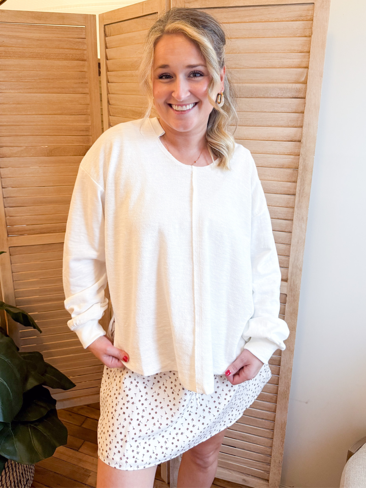 Daria Frech Terry Pullover - The Collective Rose