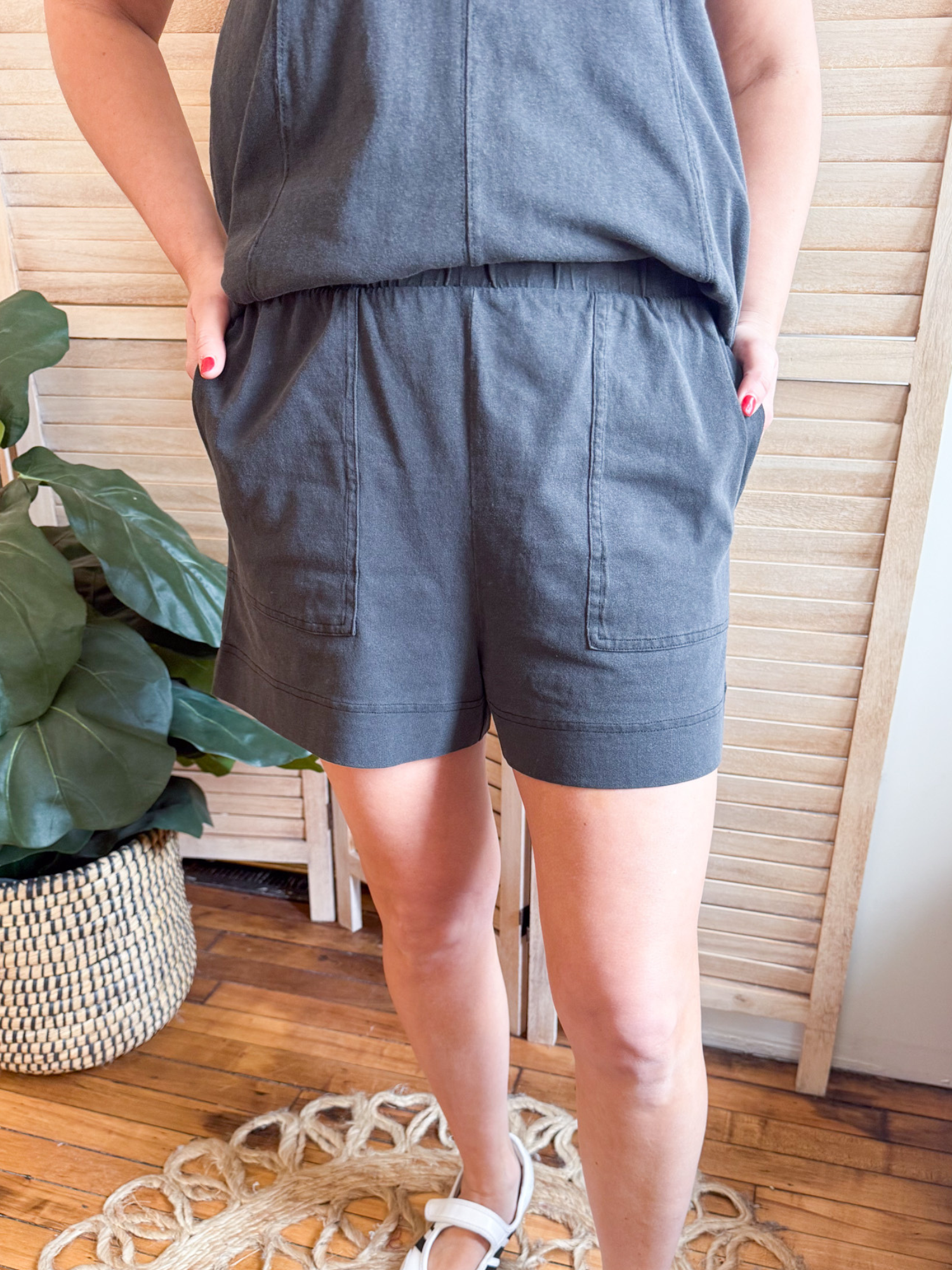 Charleston Short + Tank Set - Black - The Collective Rose