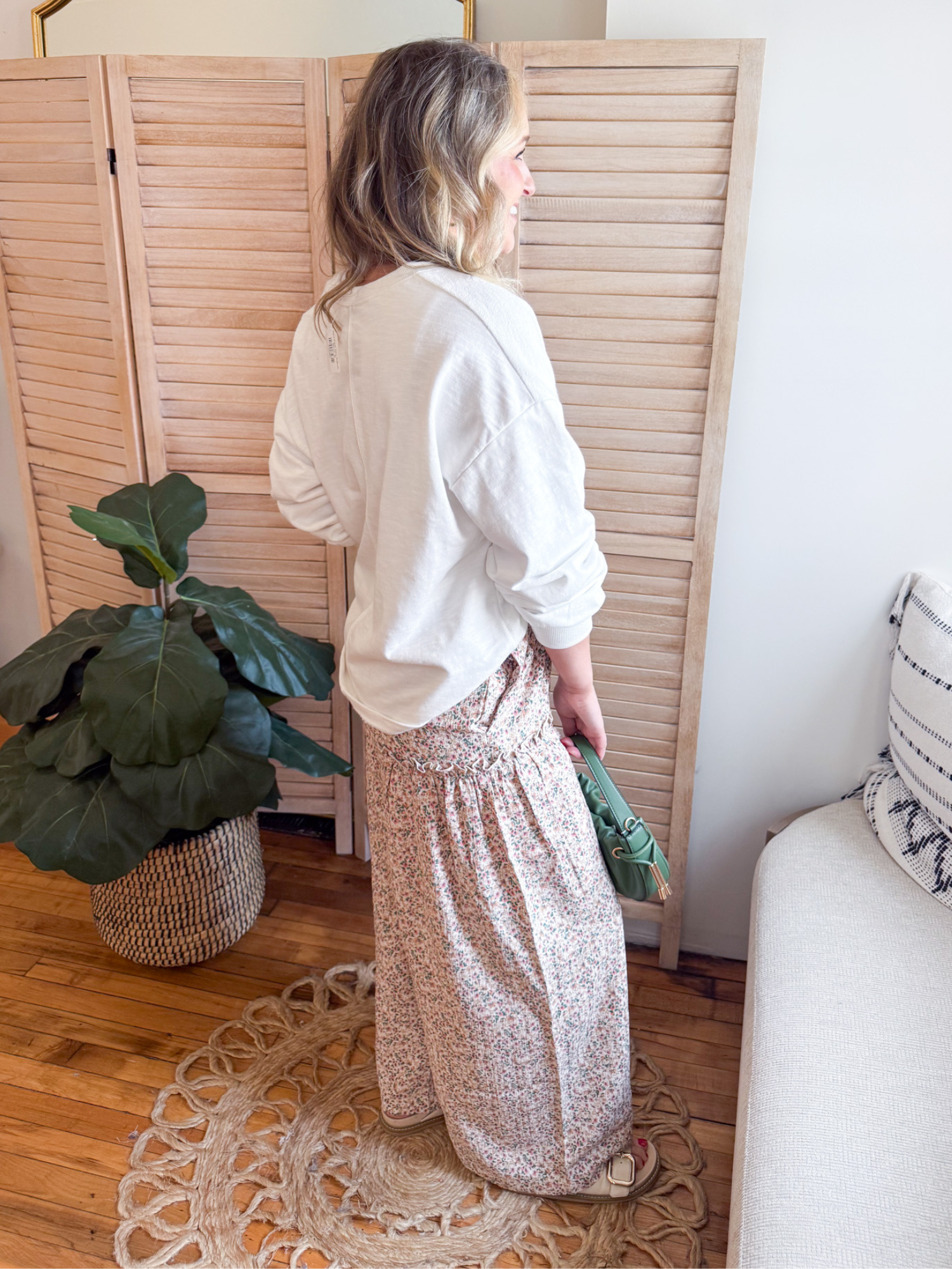 Annamarie Ditsy Floral Palazzo Pants - The Collective Rose