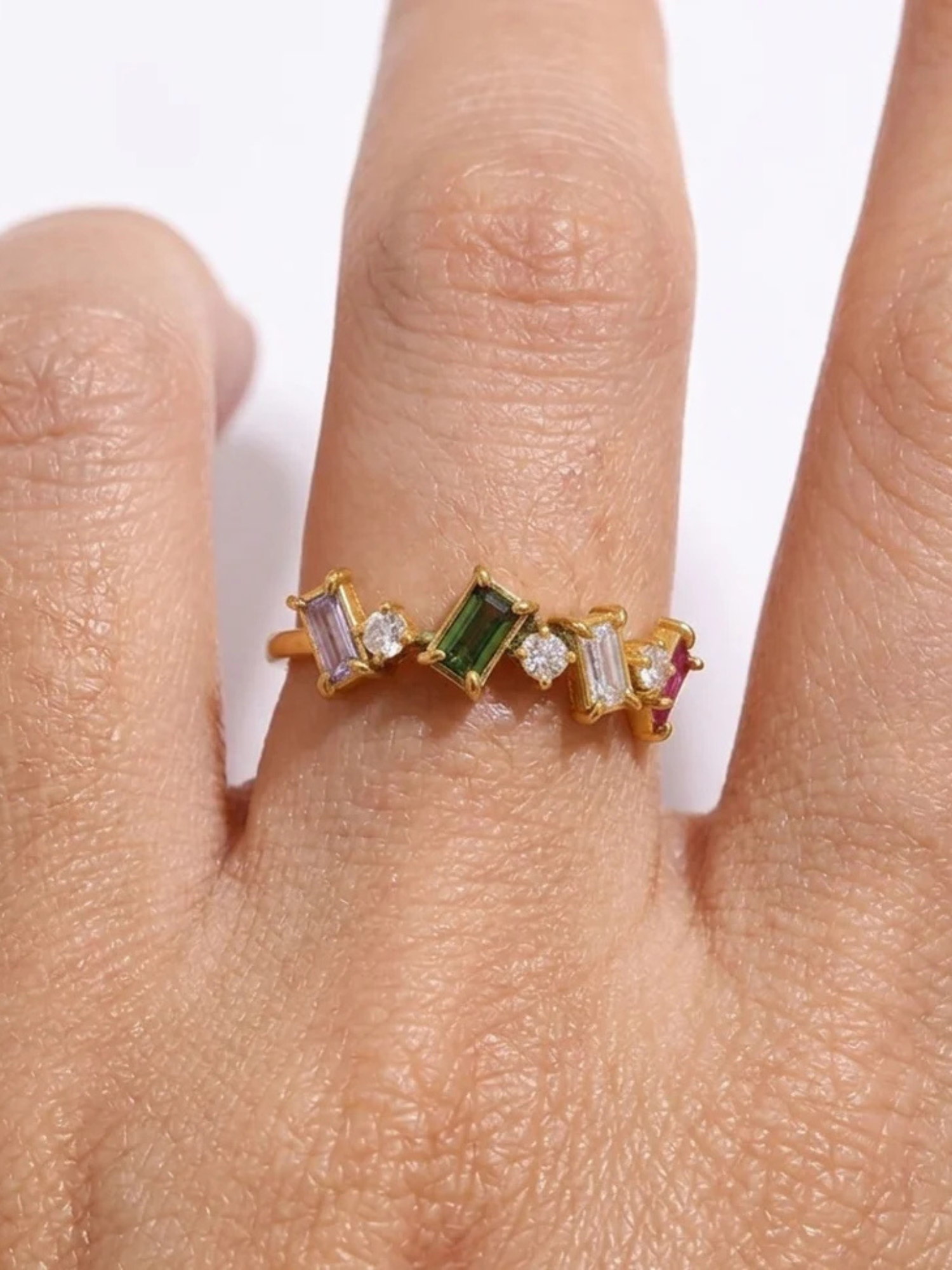 CZ Multi Color Ring - The Collective Rose