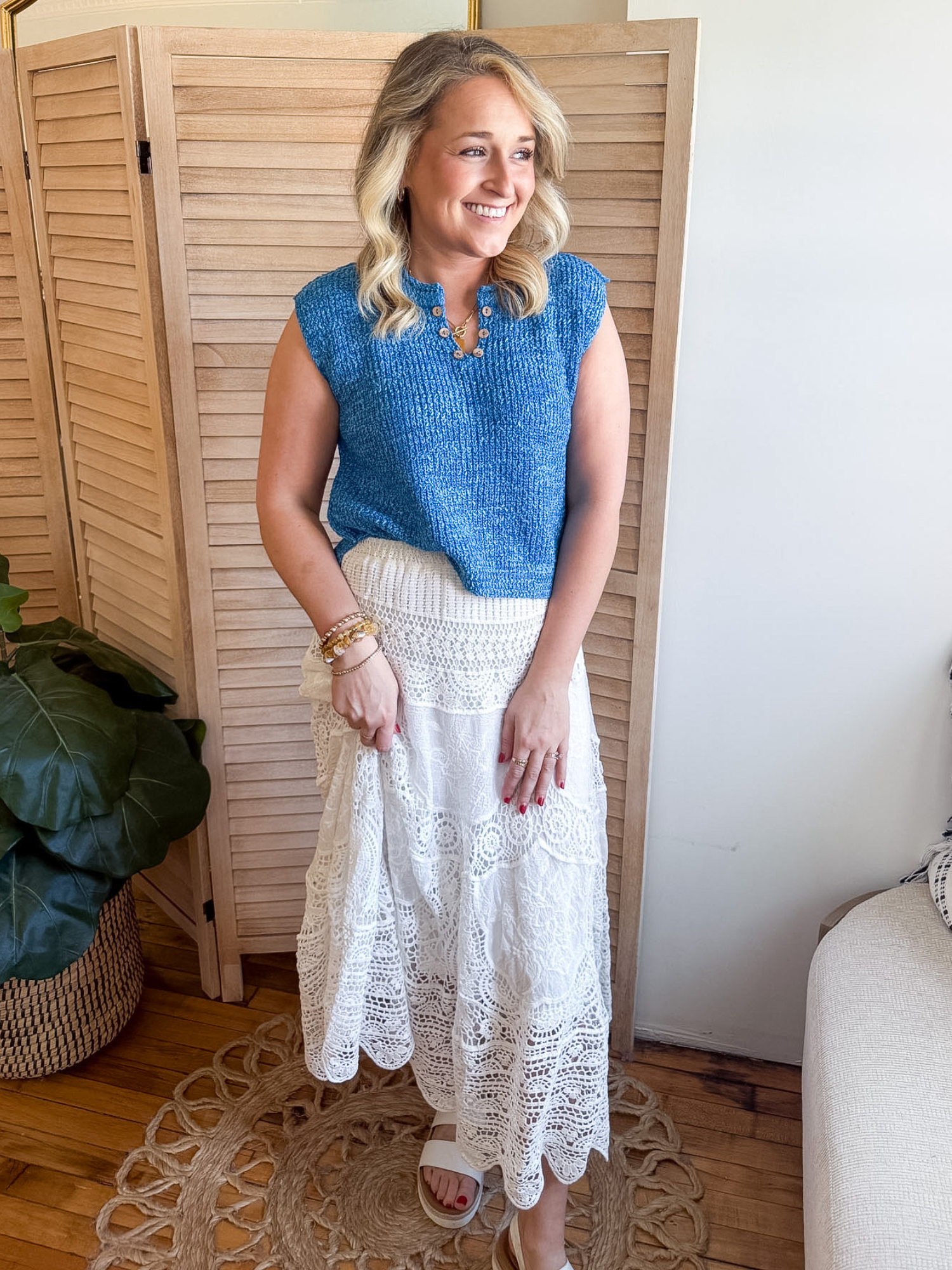 Iris Crochet Maxi Skirt - The Collective Rose