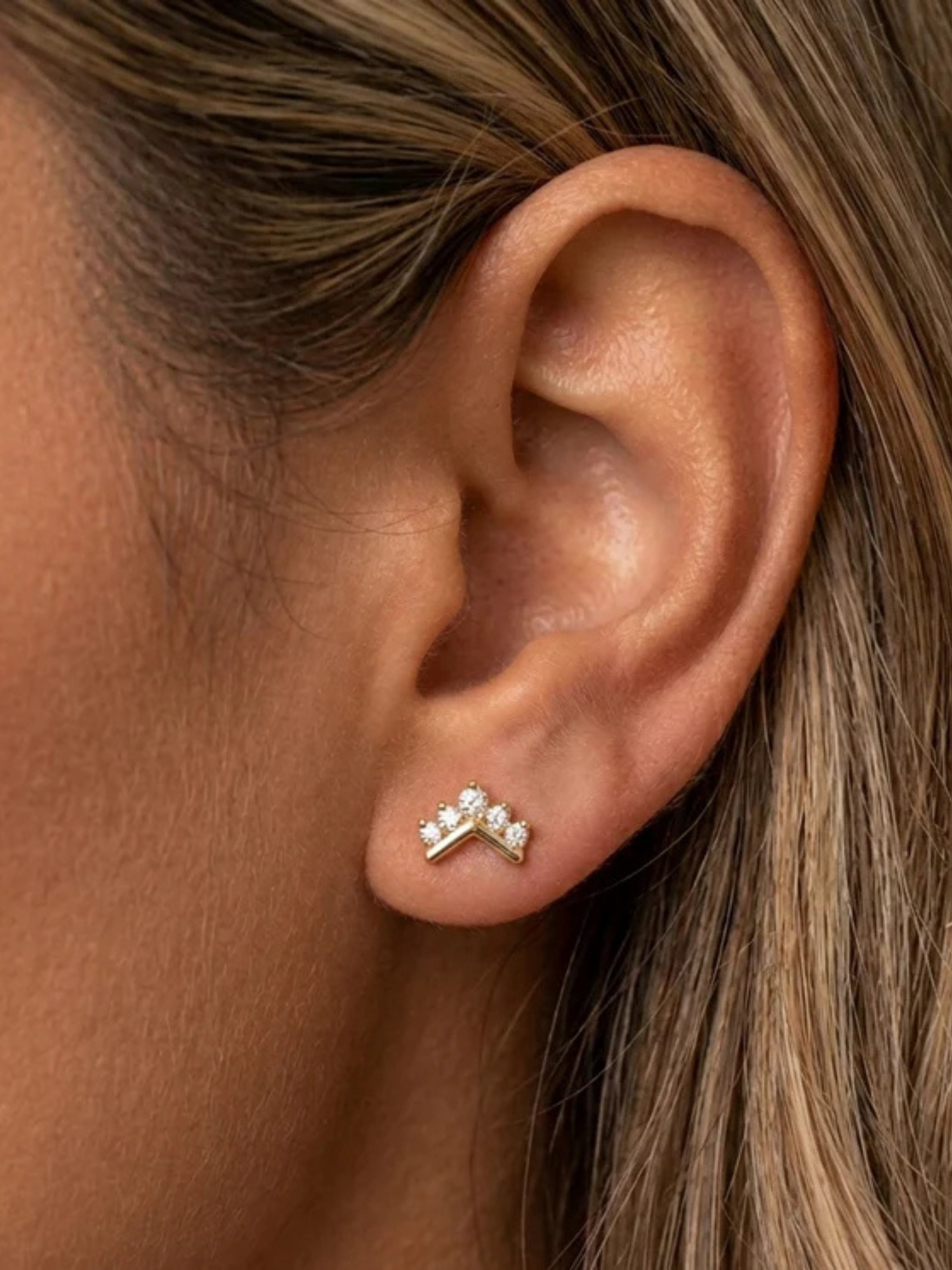 Gold Arrow Stud Earrings - The Collective Rose
