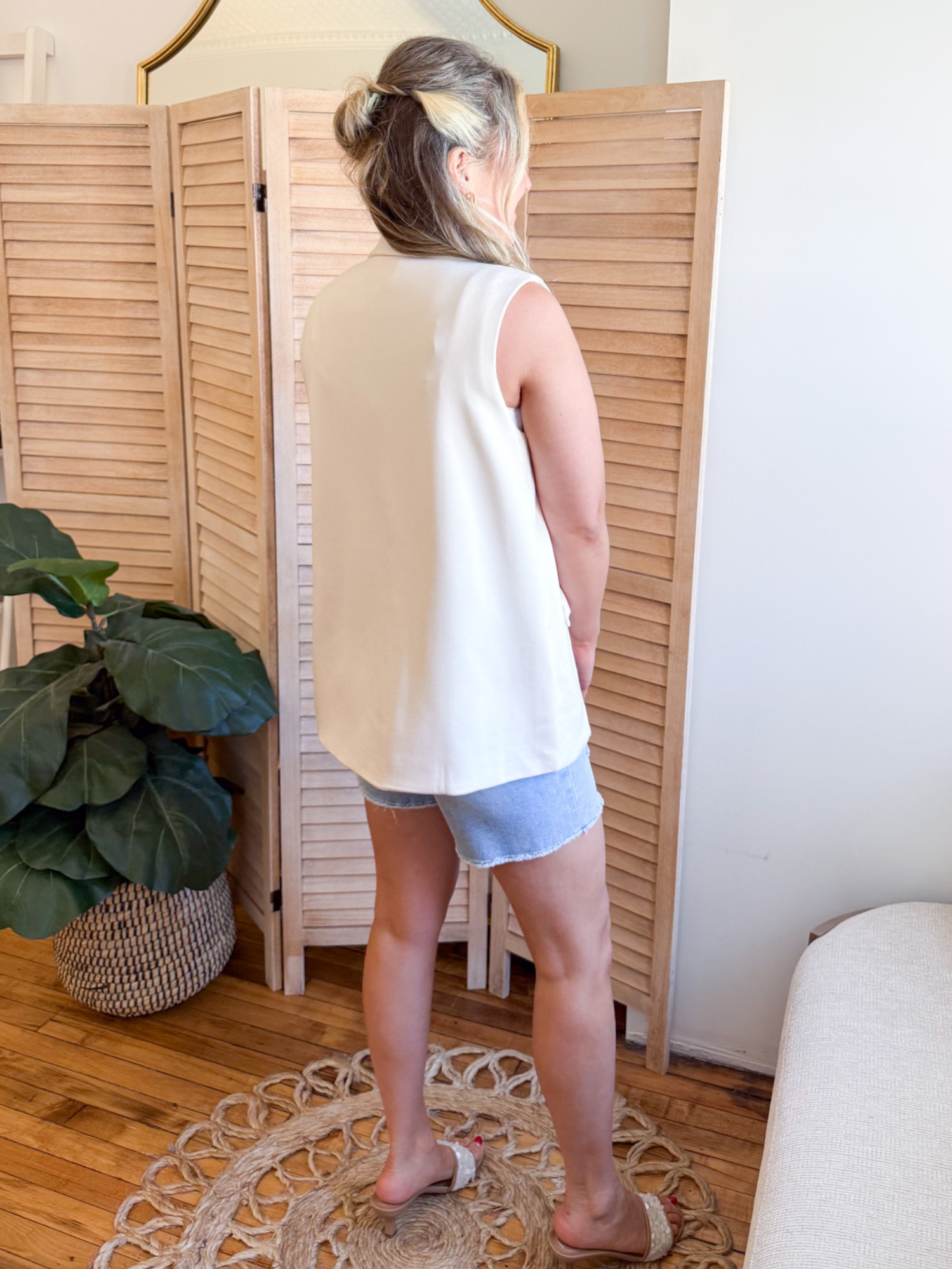 Tatum Blazer Vest - The Collective Rose