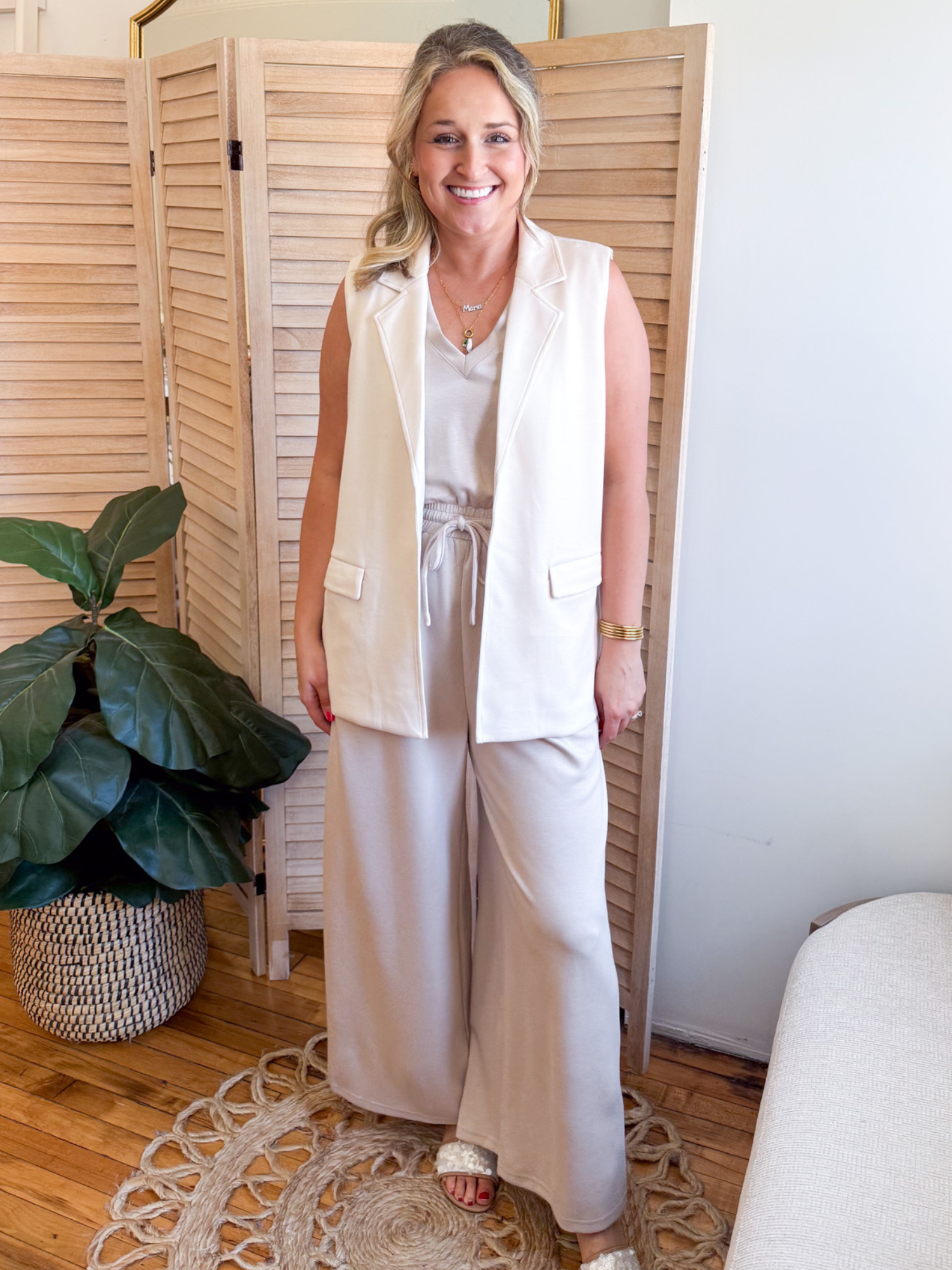 Dylan Modal Wide Leg Jumpsuit - The Collective Rose