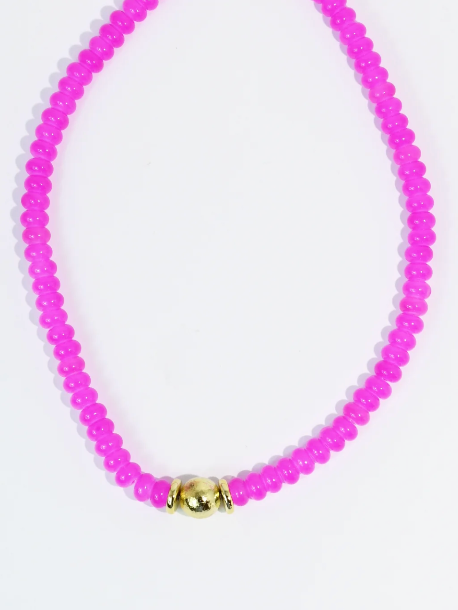 Pink Pop Beaded Necklace