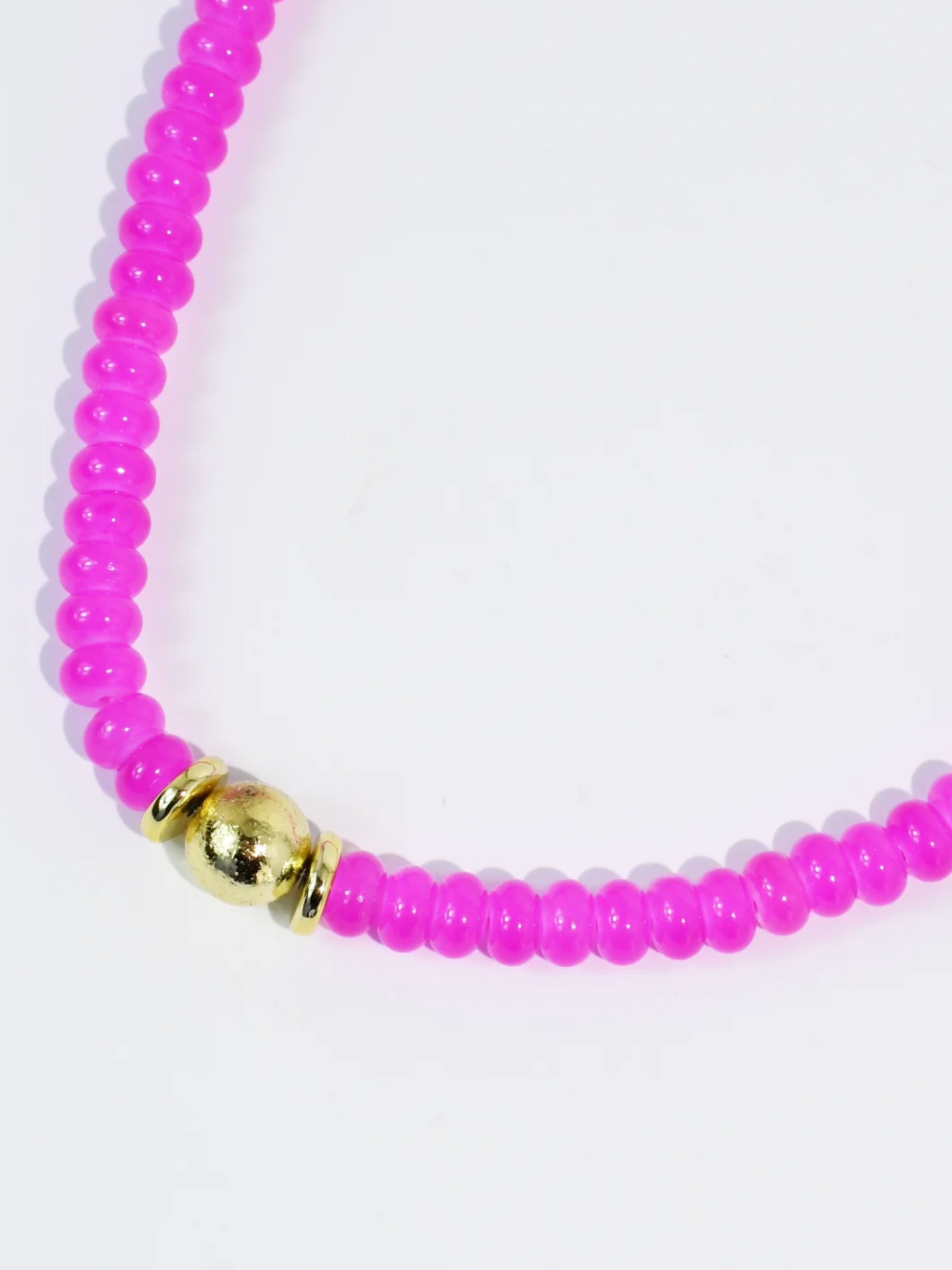 Pink Pop Beaded Necklace