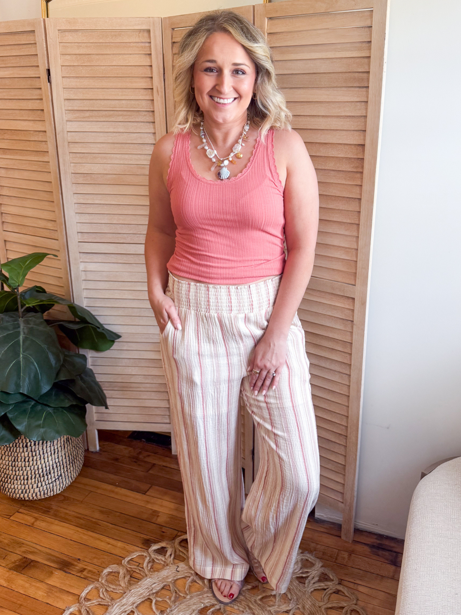 Lenna Striped Wide Leg Pants