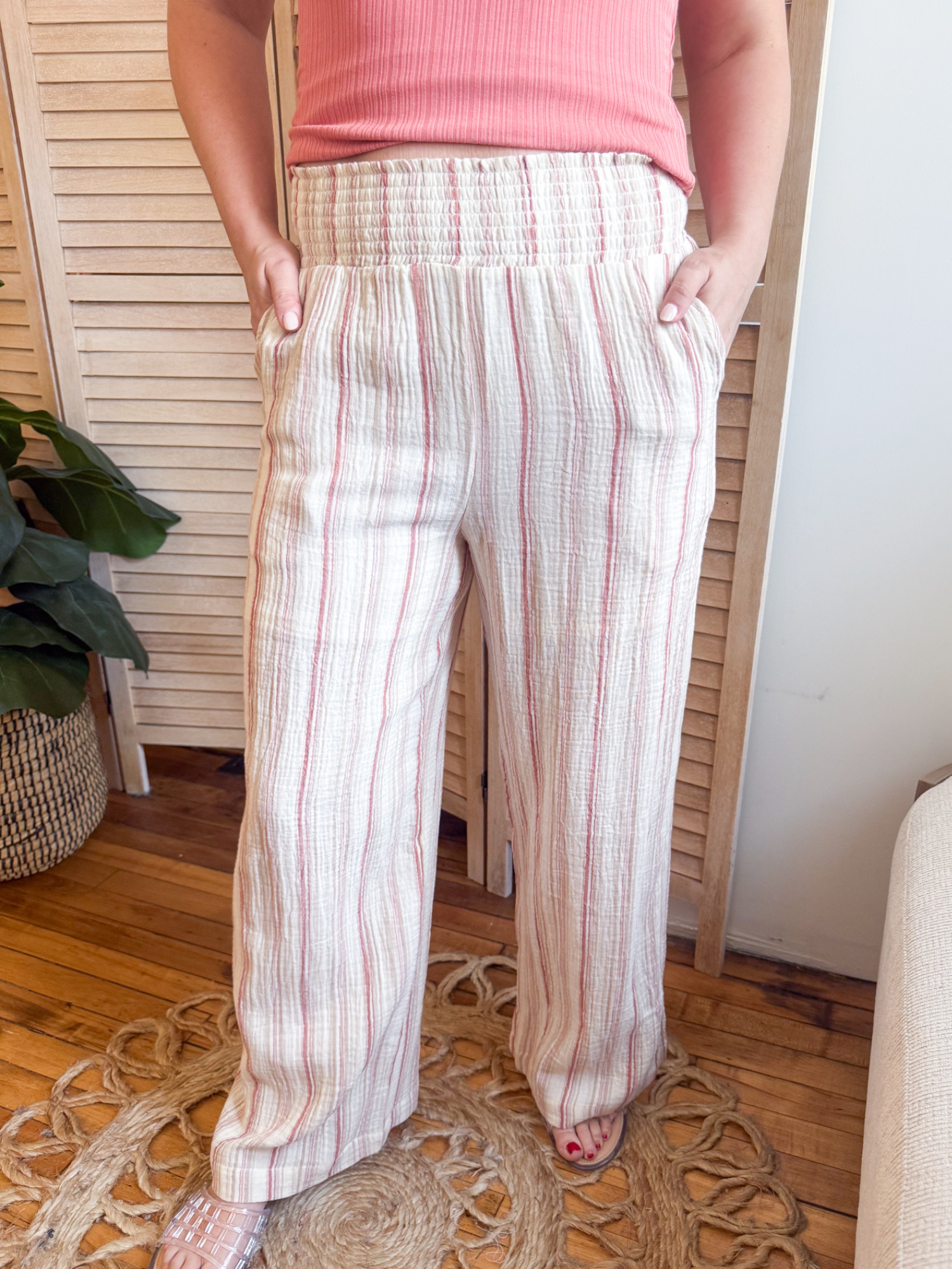 Lenna Striped Wide Leg Pants