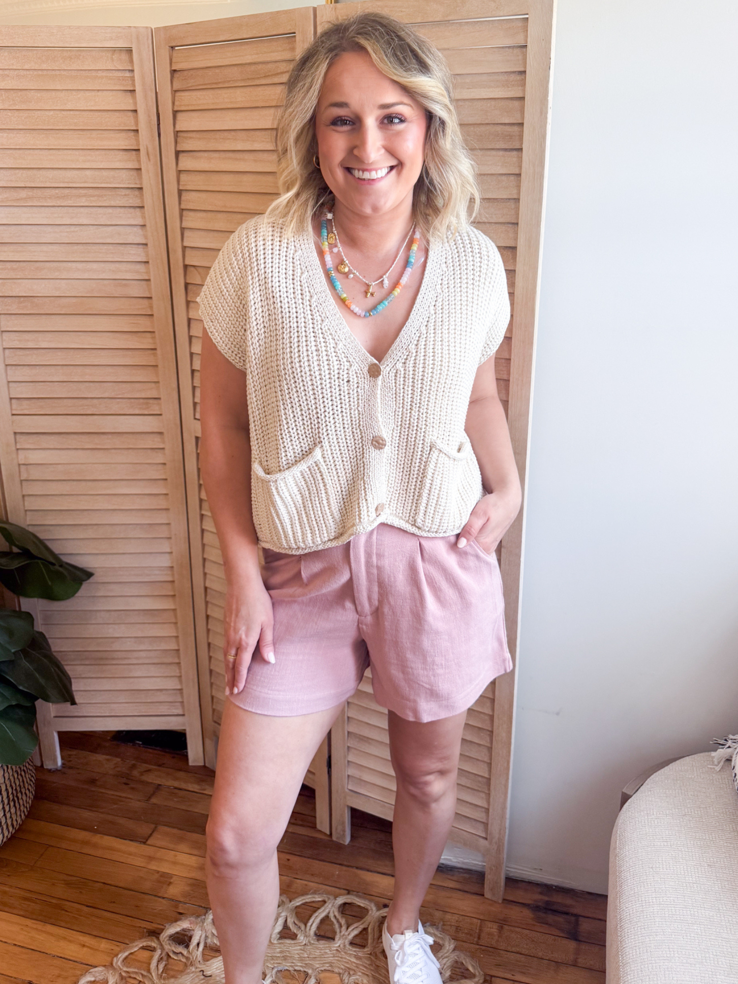 Tessa Classic Cut Linen Shorts