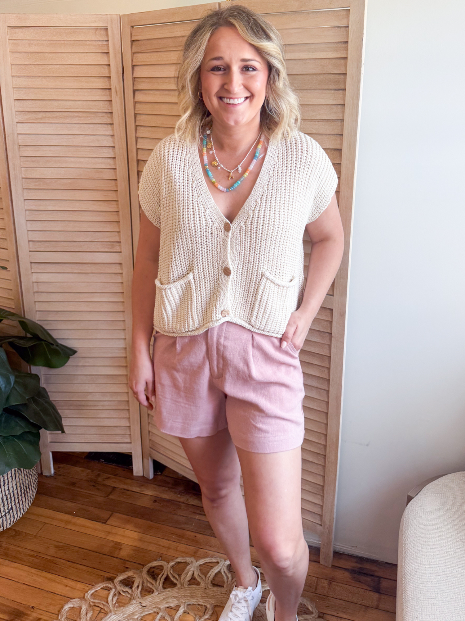 Tessa Classic Cut Linen Shorts