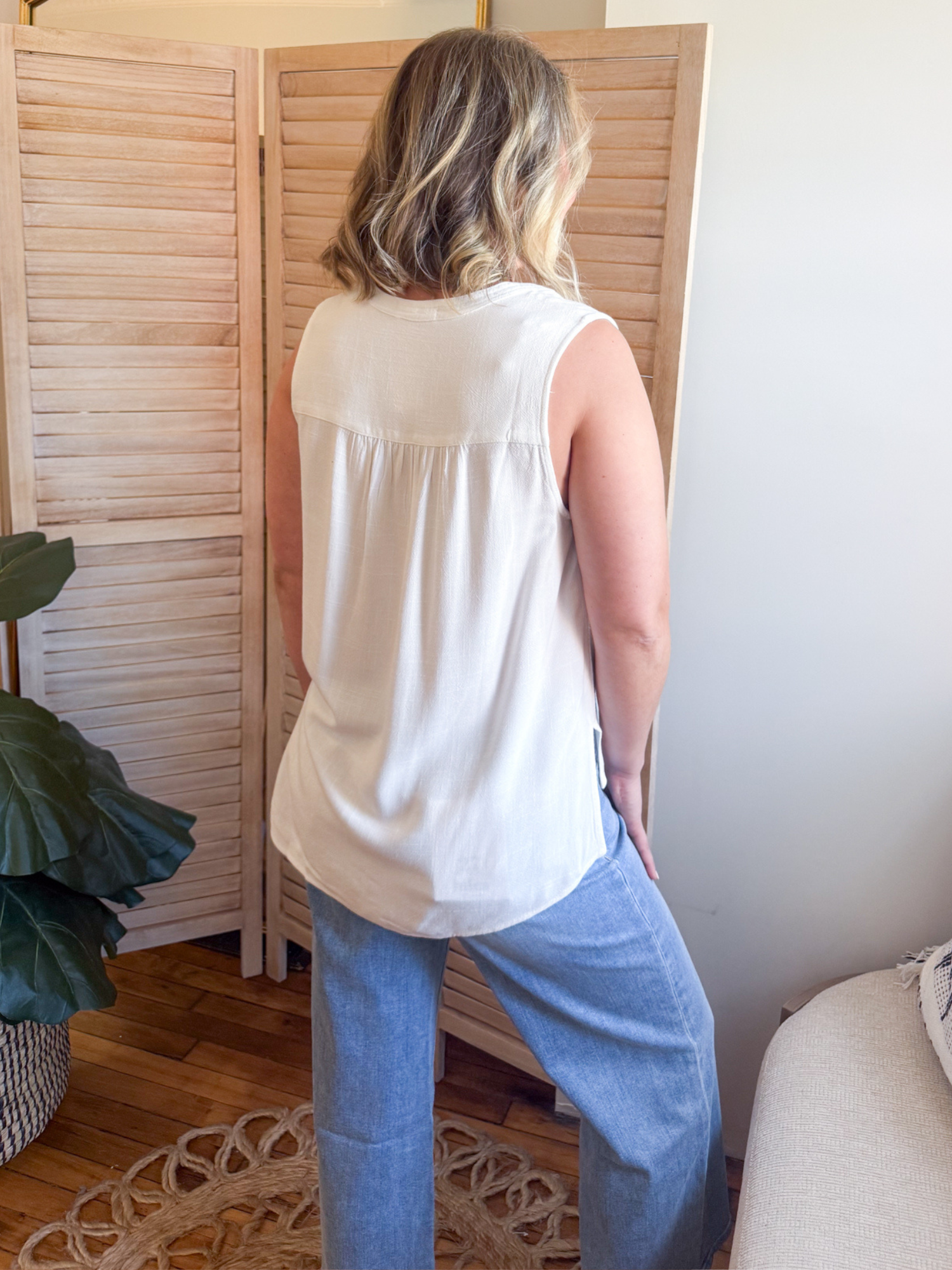 Ellie Front Tie Swing Tank