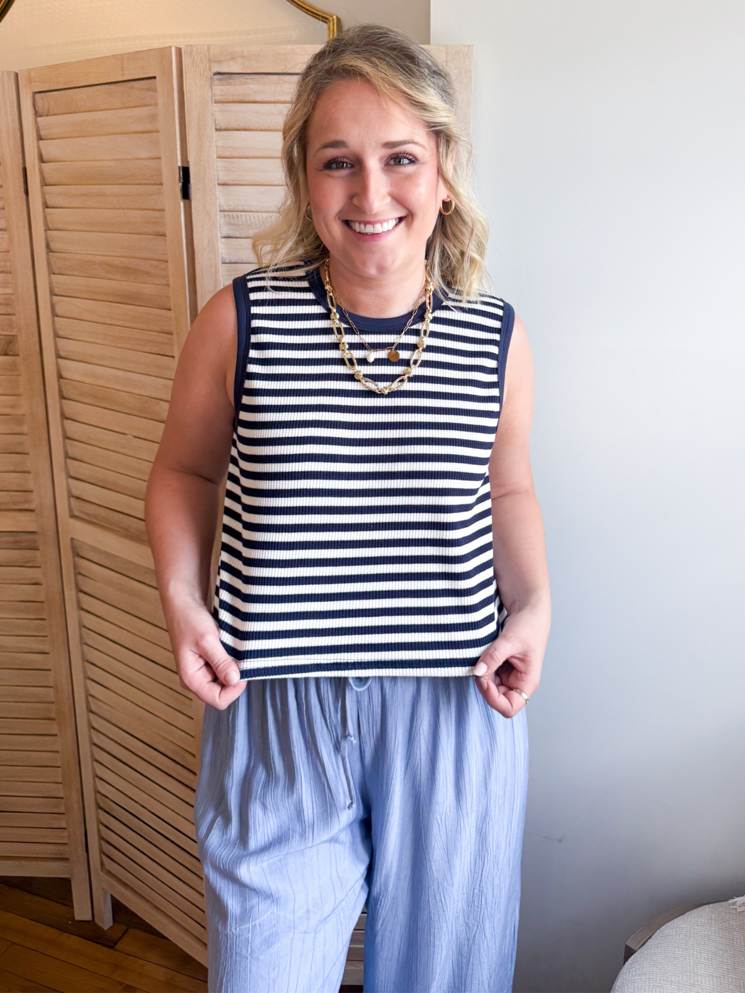 Marley Striped Sleeveless Top