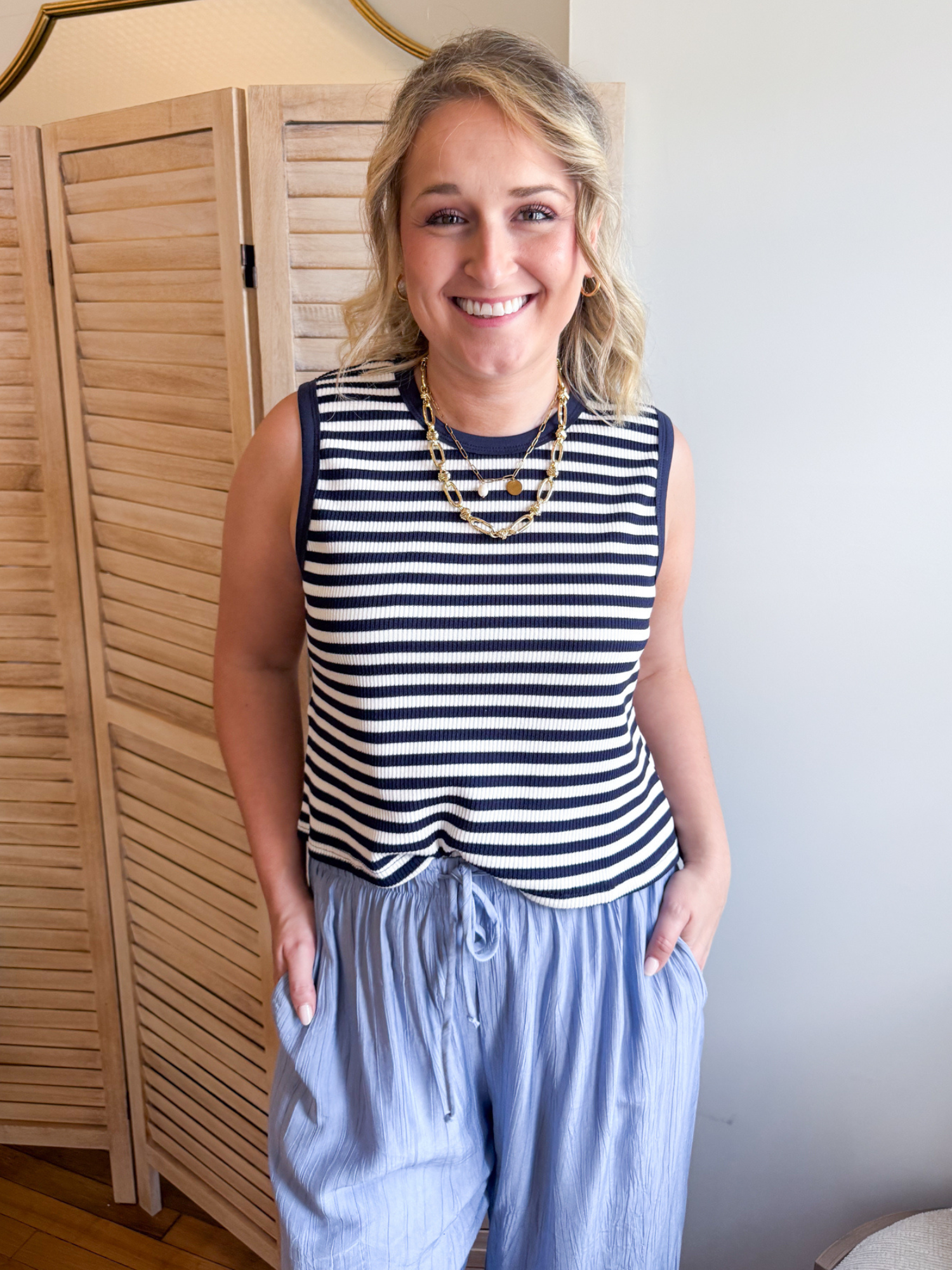 Marley Striped Sleeveless Top
