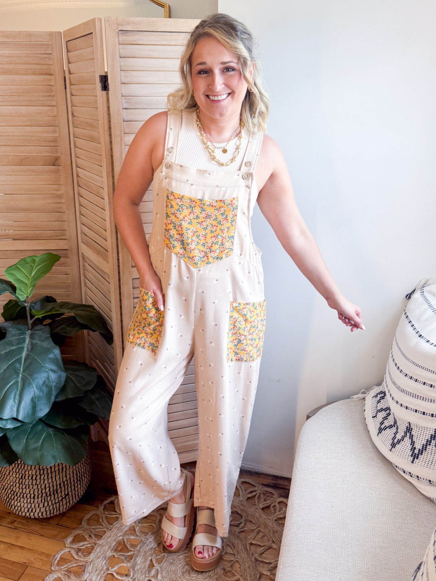 Carmen Ditsy Flower Overalls