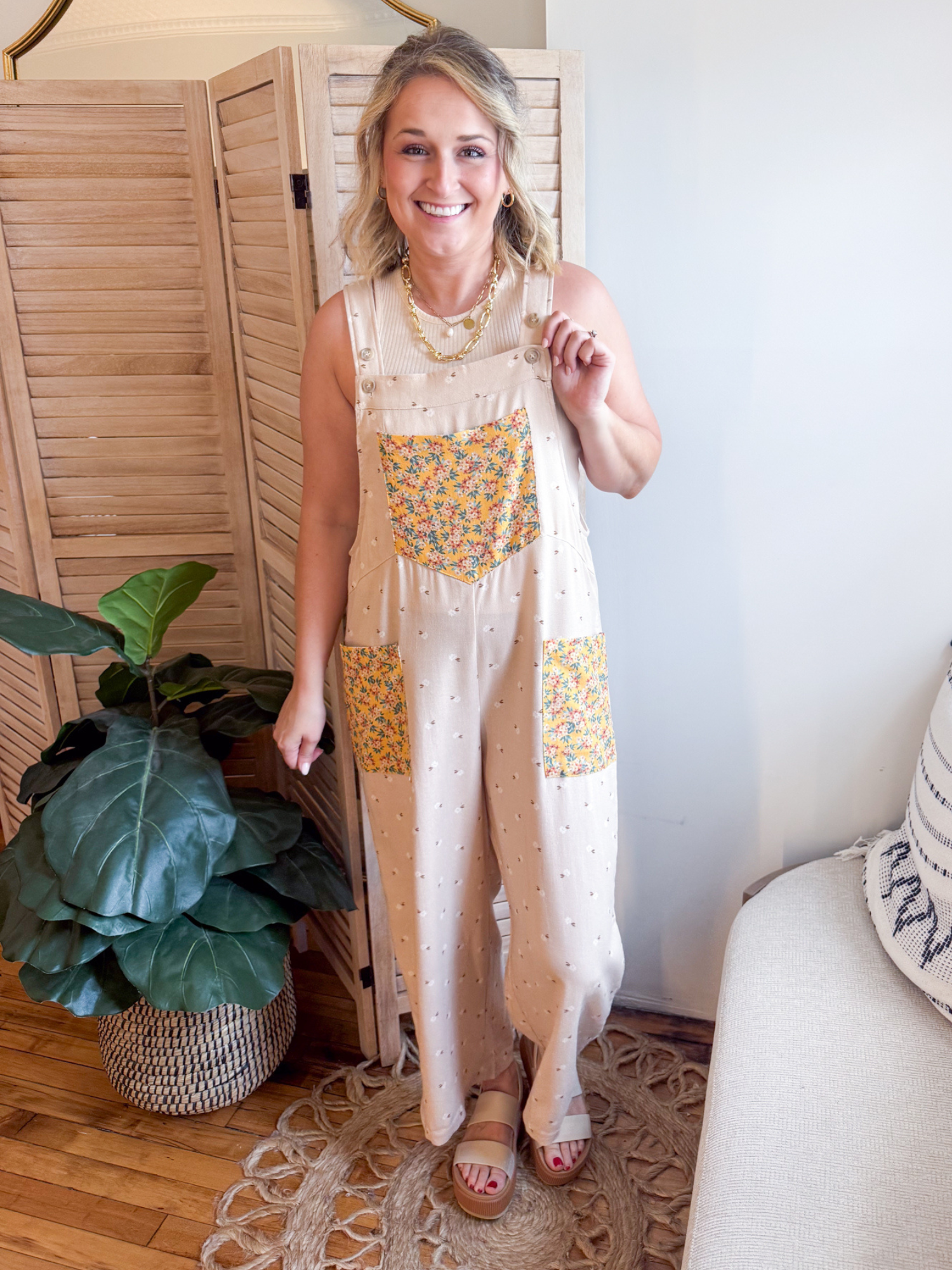 Carmen Ditsy Flower Overalls