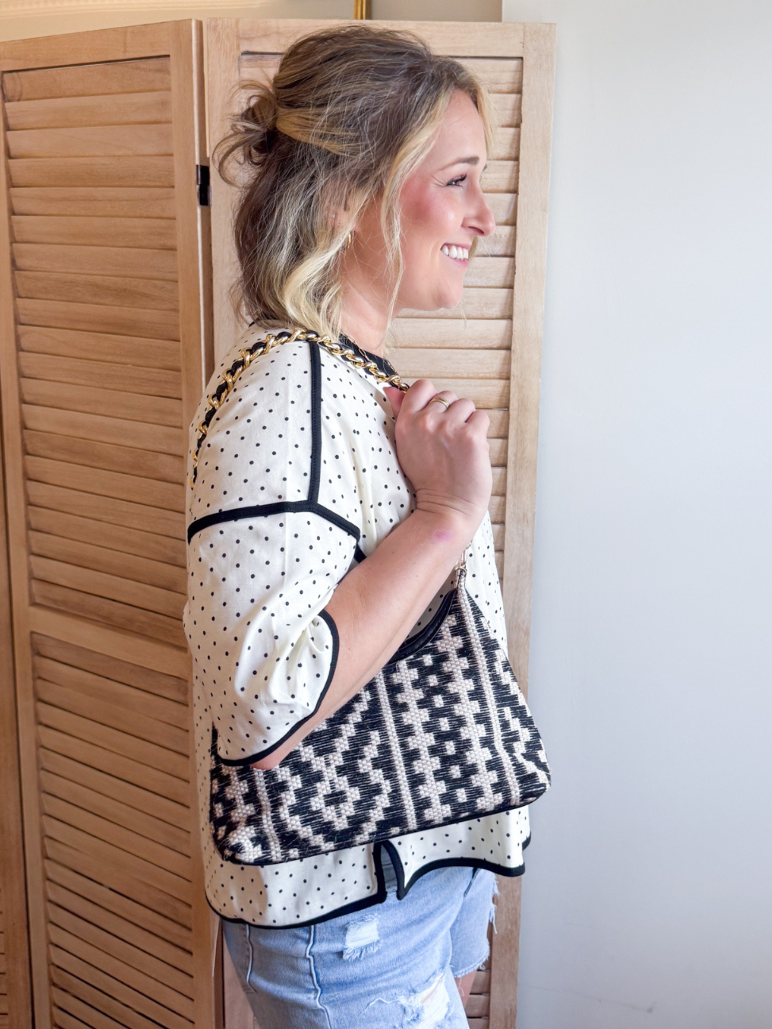 Rayna Woven Handbag