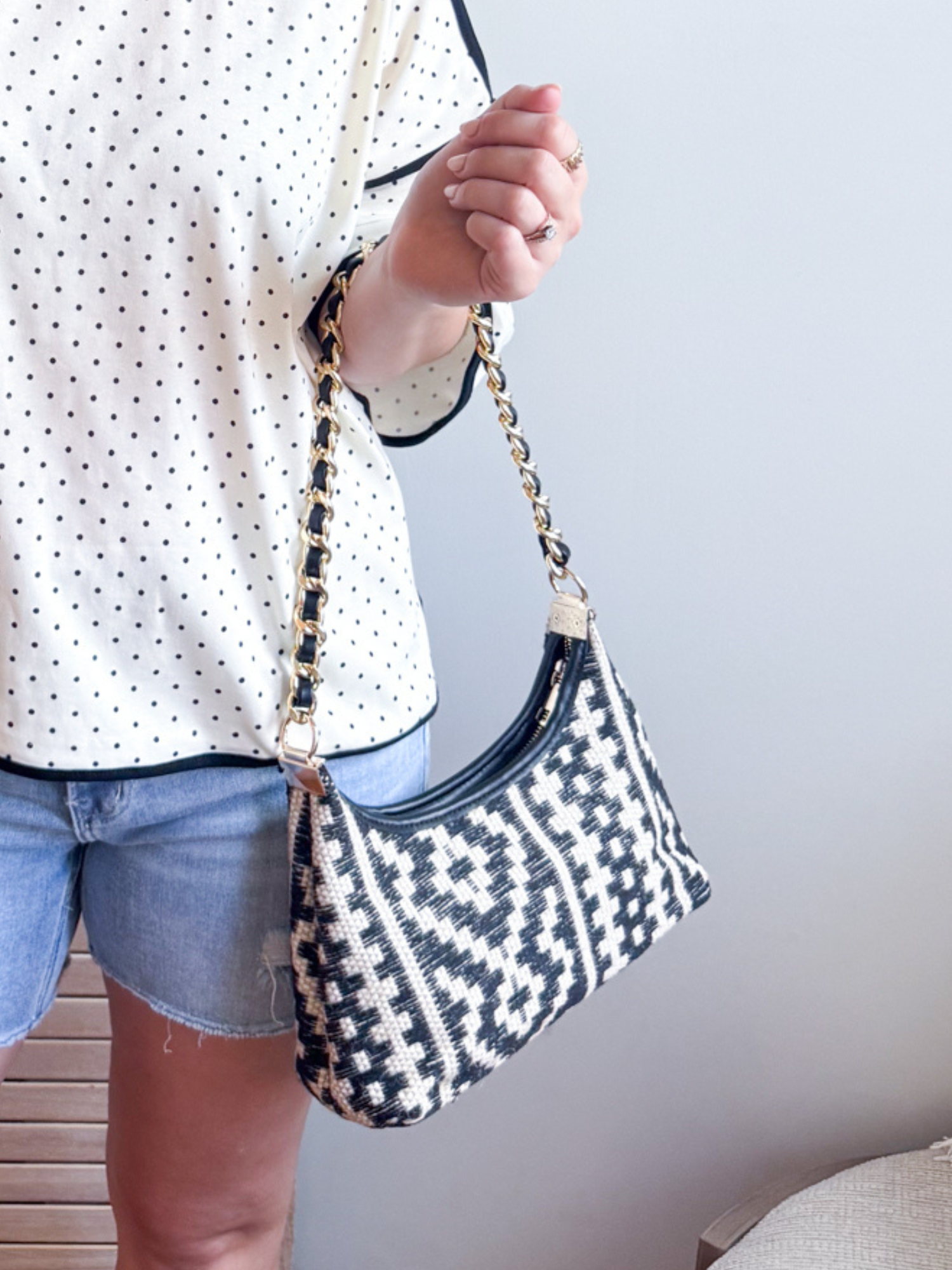 Rayna Woven Handbag
