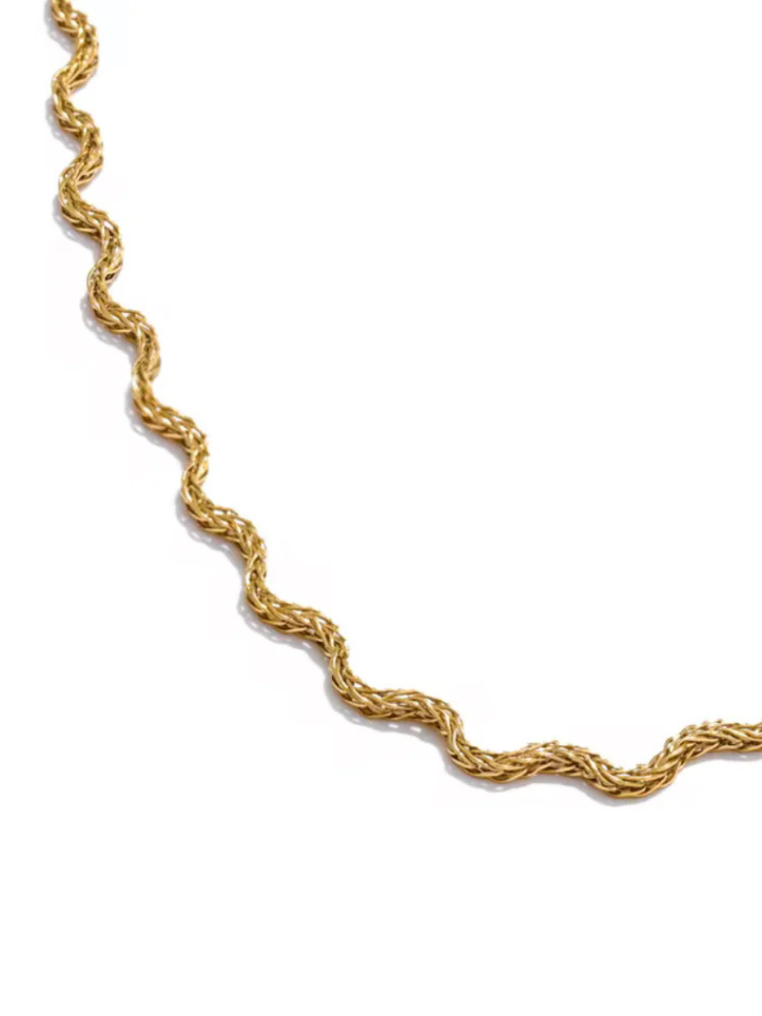 Wavy Gold Necklace